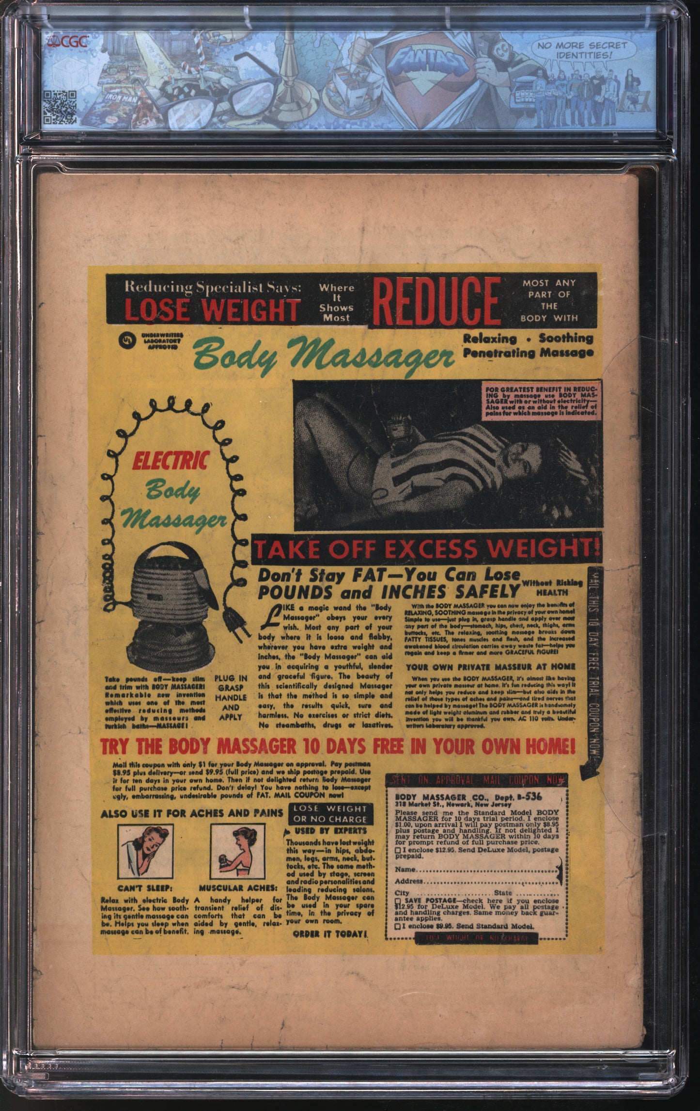 Ajax-Farrell Pub. Bughouse #3 7-8/54 FANTAST CGC 3.0 Off-White to White Pages