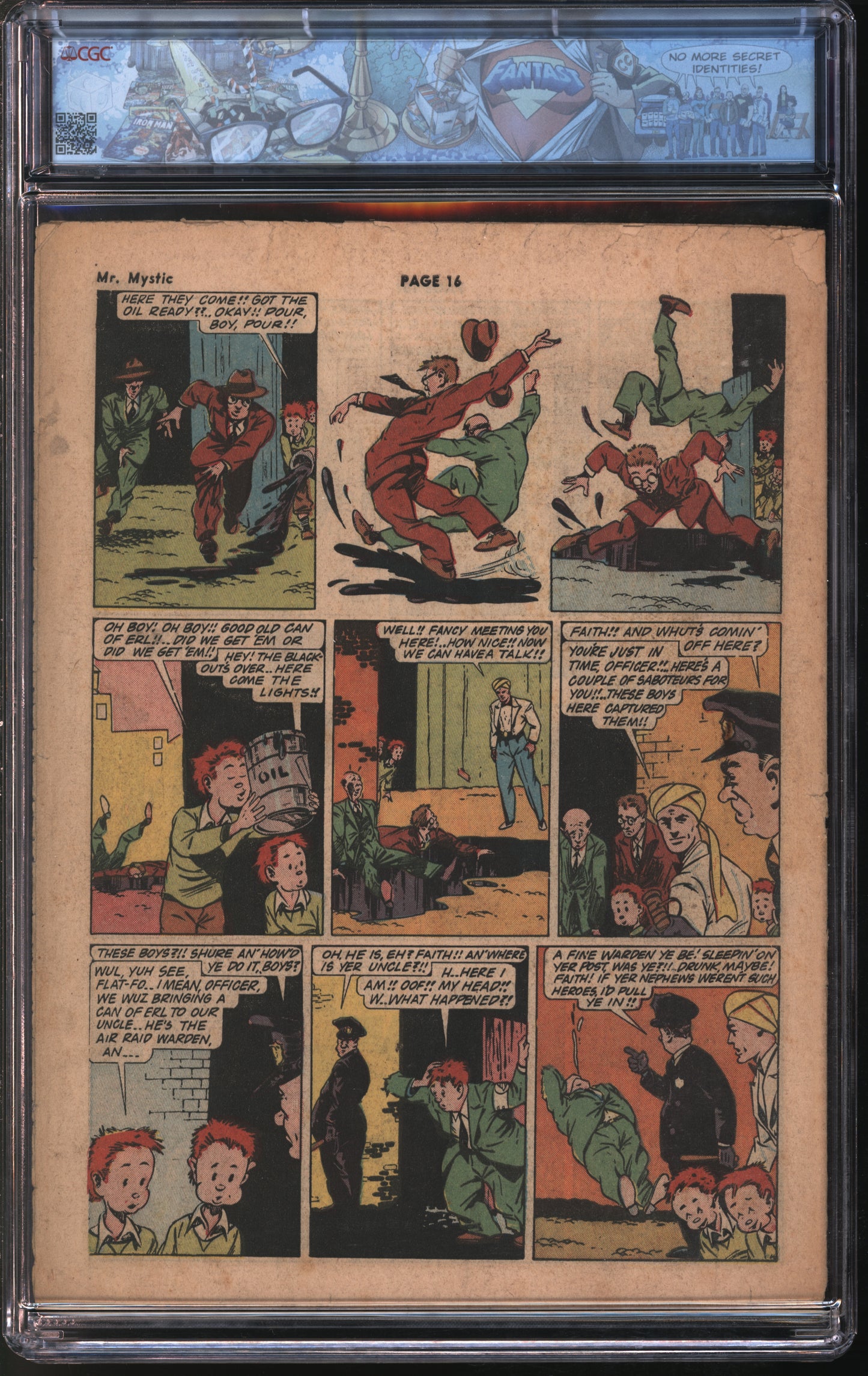 Will Eisner Spirit Section #nn 5-10-42 FANTAST CGC 3.5 Off-White to White Pages