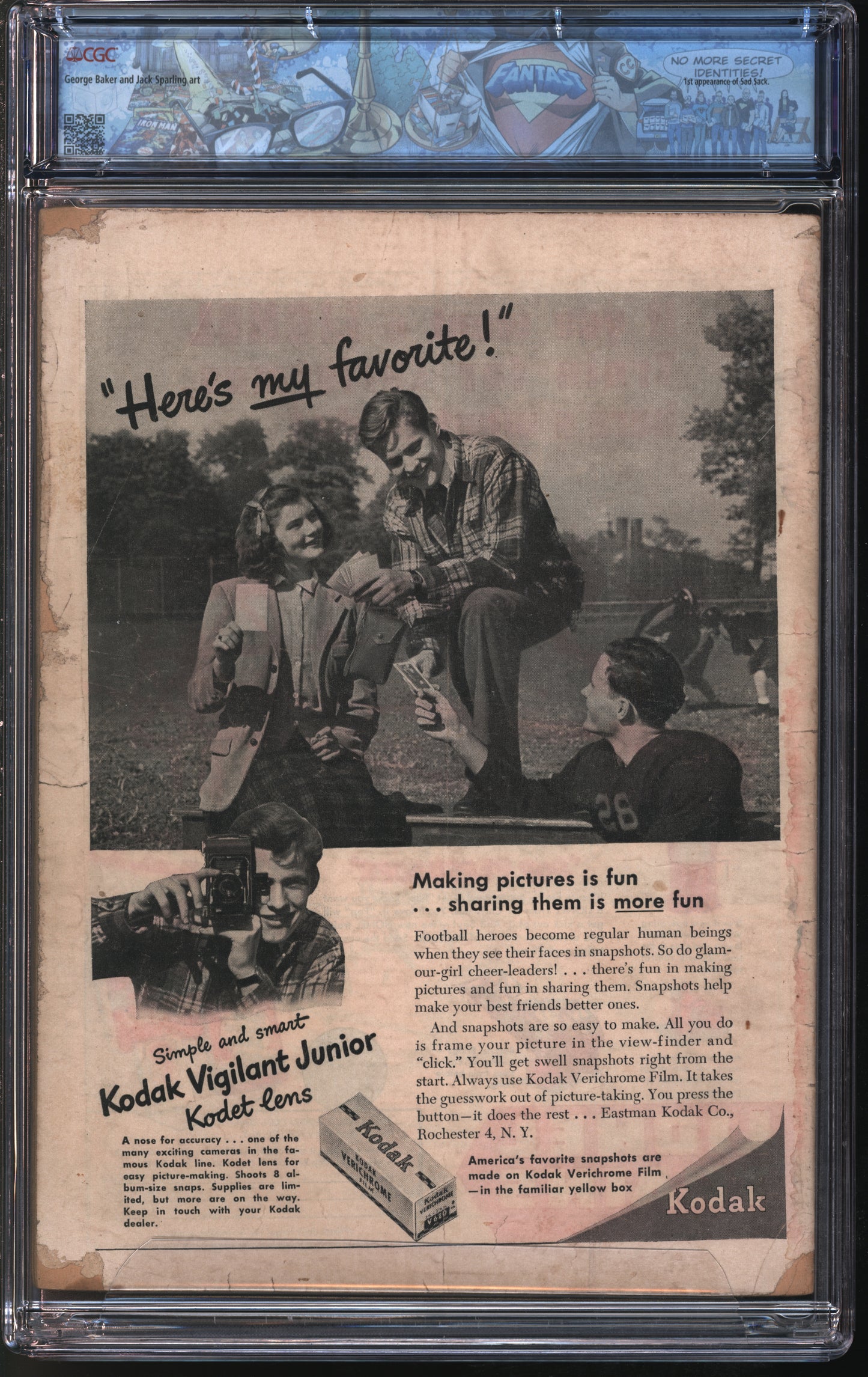 Parents' Magazine Inst. True Comics #55 12/46 FANTAST CGC 3.5 Cream to Off-White to Pages