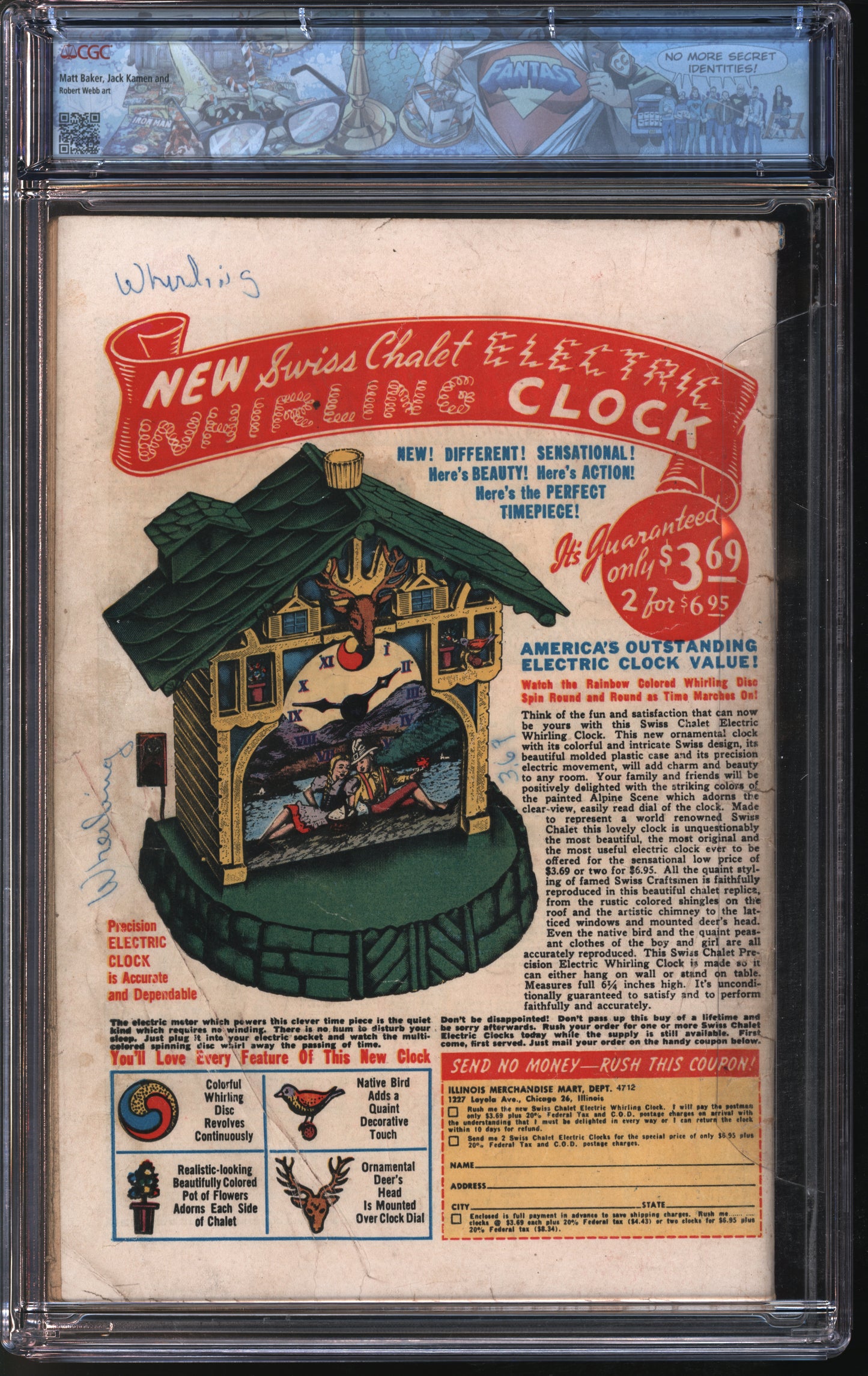 Fiction House Jumbo Comics #112 6/48 FANTAST CGC 2.5 Off-White to White Pages