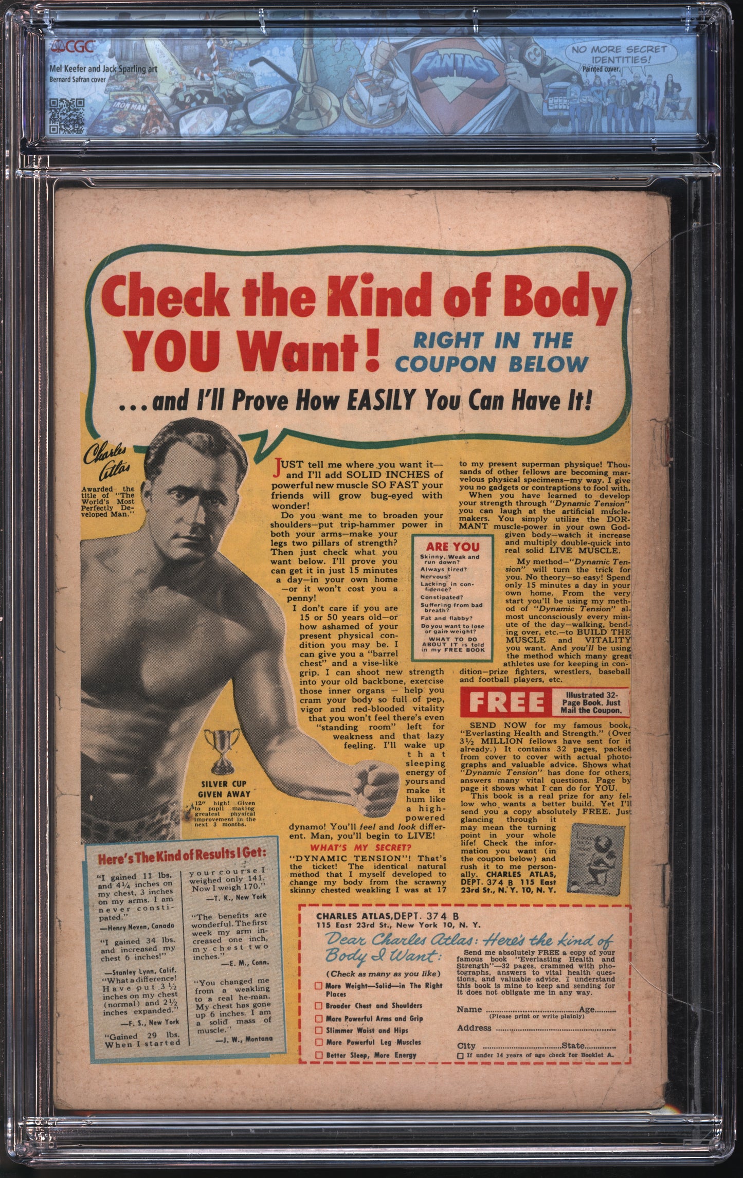 Toby Press He-Man #1 5/54 FANTAST CGC 4.5 Off-White to White Pages