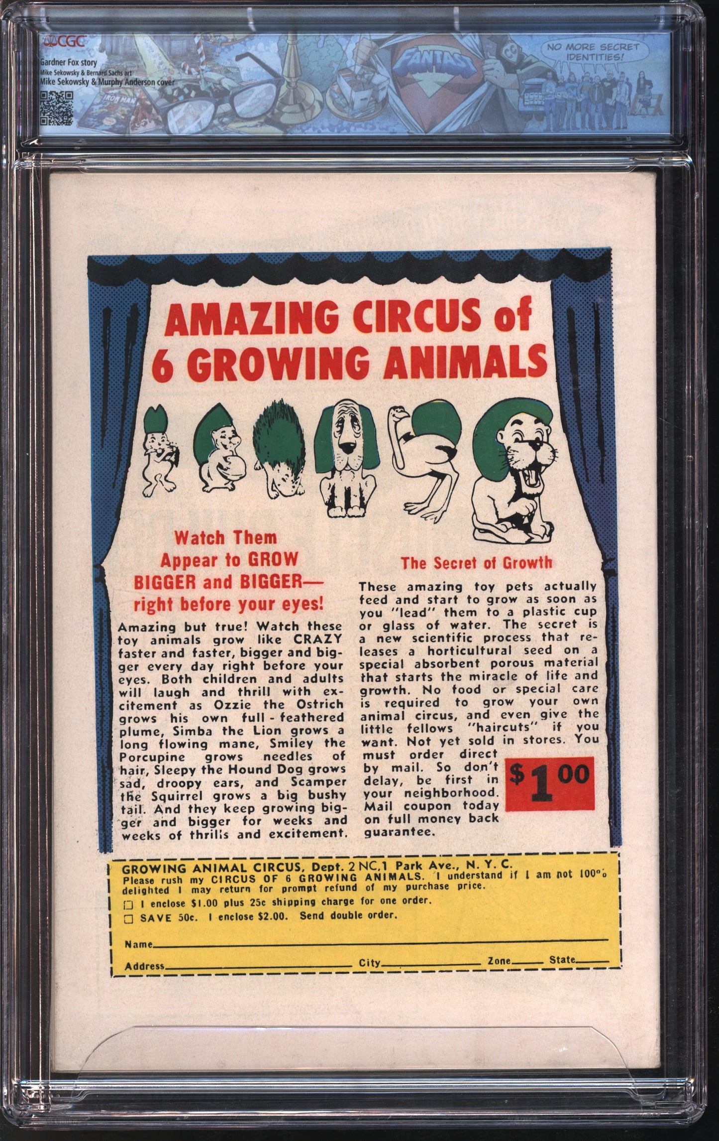 D.C. Comics Justice League of America #25 2/64 FANTAST CGC 7.5 White Pages