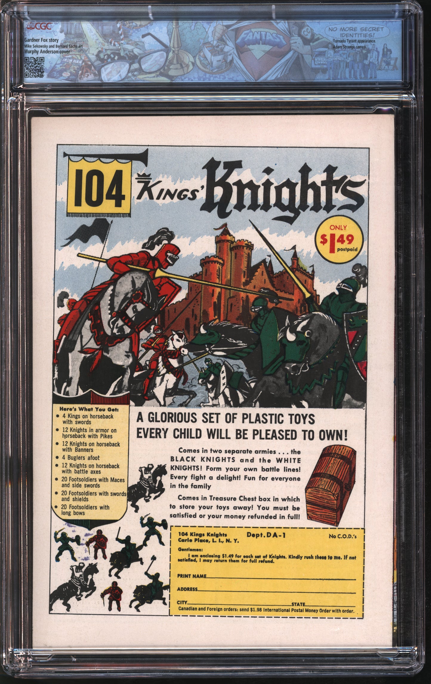 D.C. Comics Justice League of America #17 2/63 FANTAST CGC 9.2 White Pages