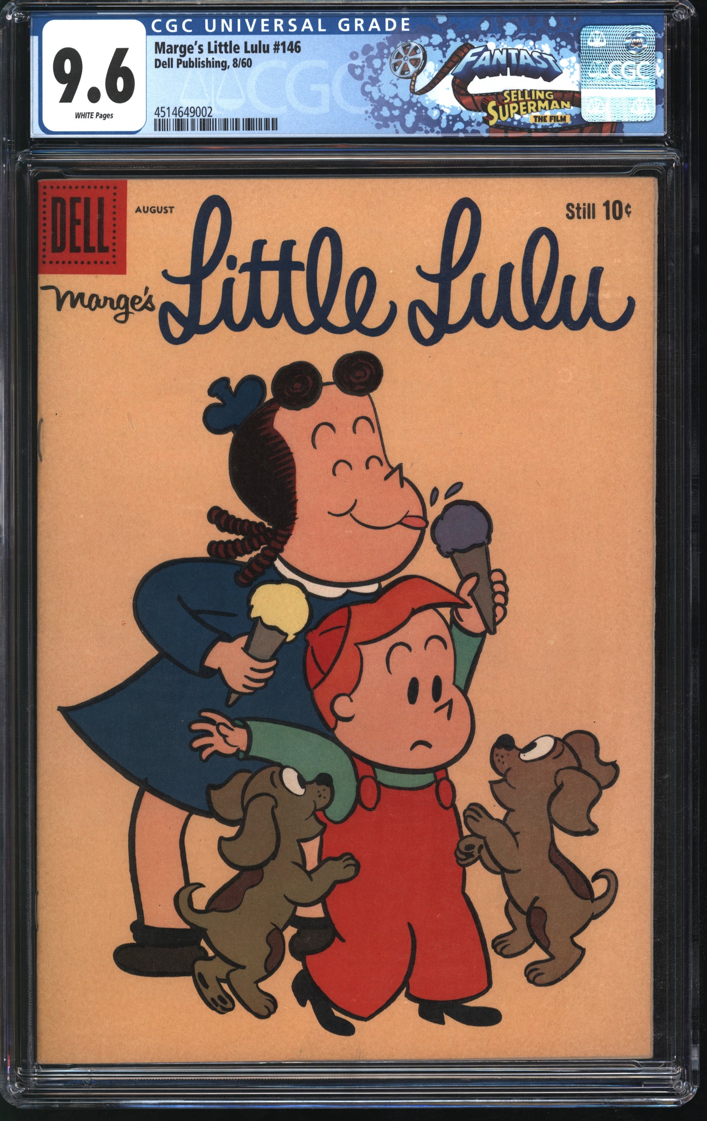 Dell Publishing Marge's Little Lulu #146 8/60 FANTAST CGC 9.6 White Pages