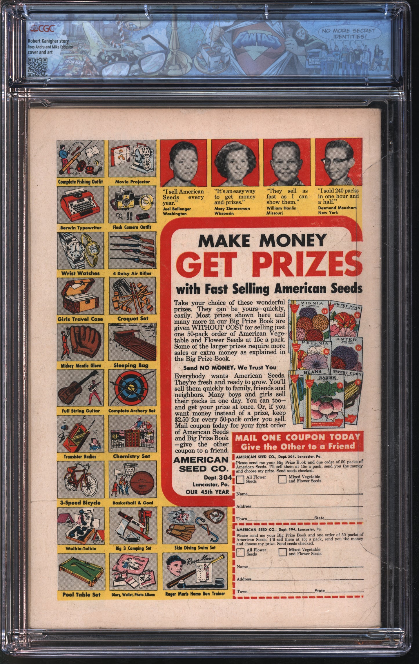 D.C. Comics Metal Men #1 4-5/63 FANTAST CGC 5.5 Off-White Pages