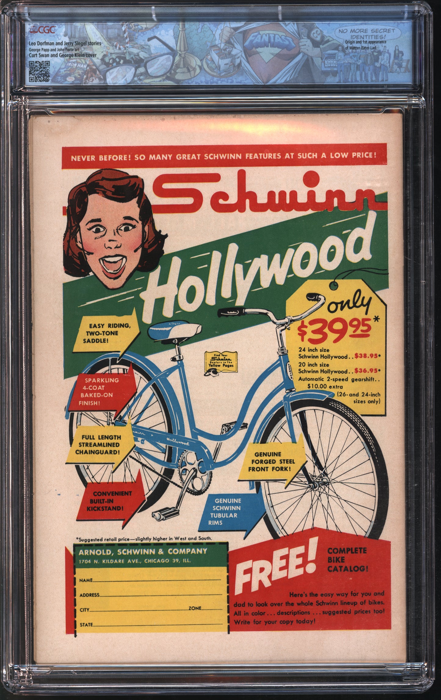 D.C. Comics Adventure Comics #303 12/62 FANTAST CGC 7.5 Off-White Pages