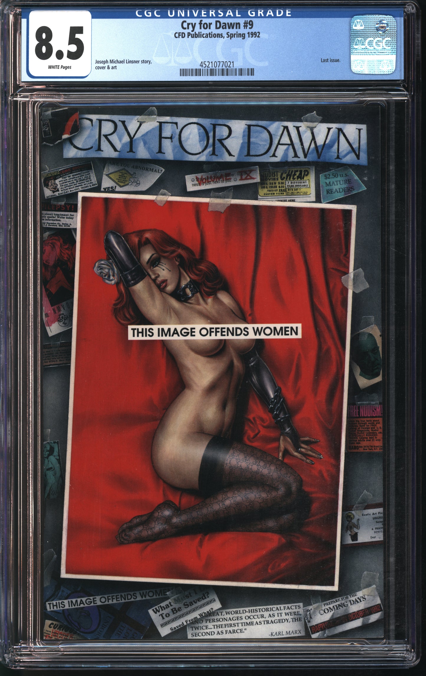 CFD Publications Cry for Dawn #9 Spring 1992 CGC 8.5 White Pages