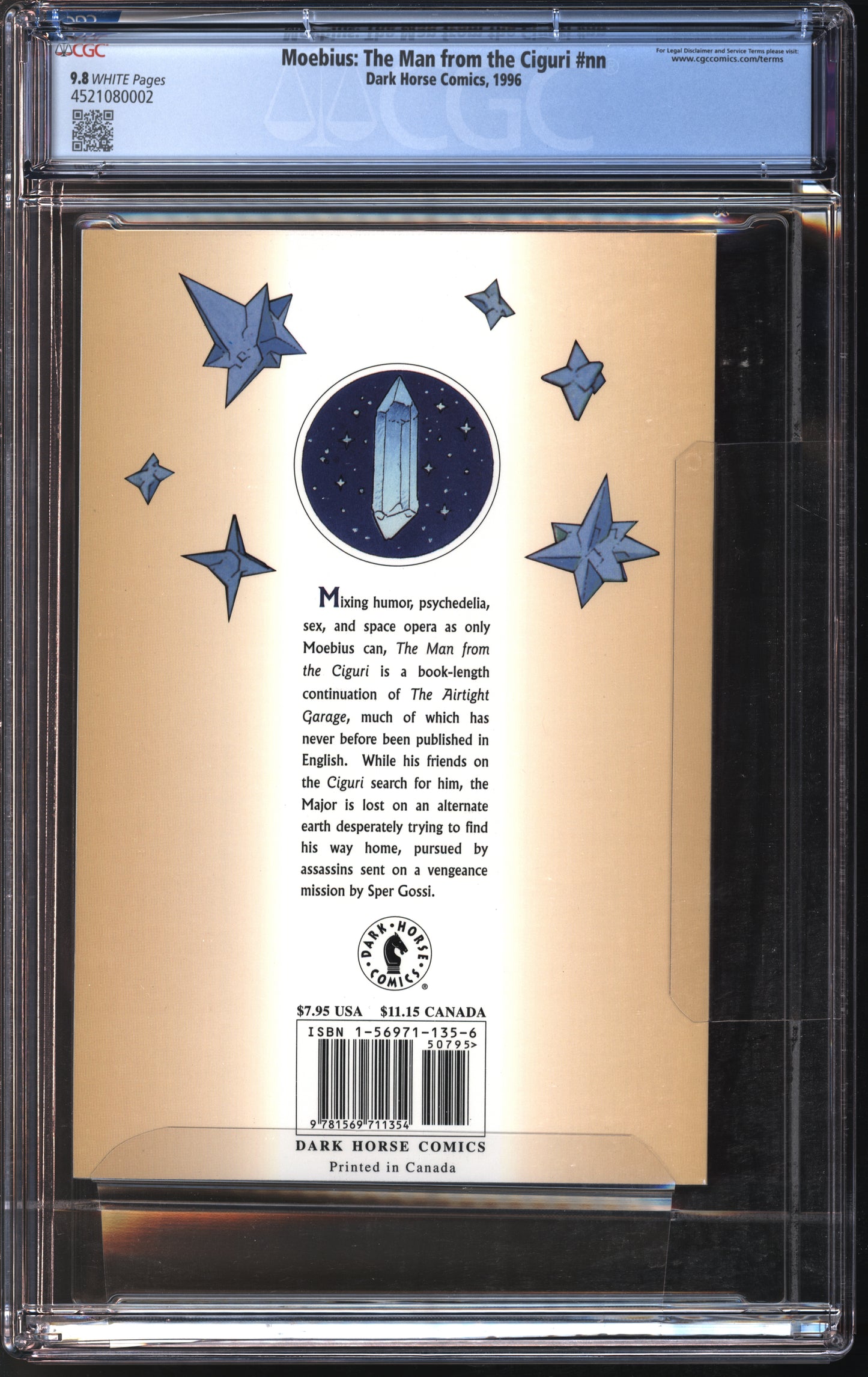 Dark Horse Comics Moebius: The Man from Ciguri #nn 1996 CGC 9.8 White Pages