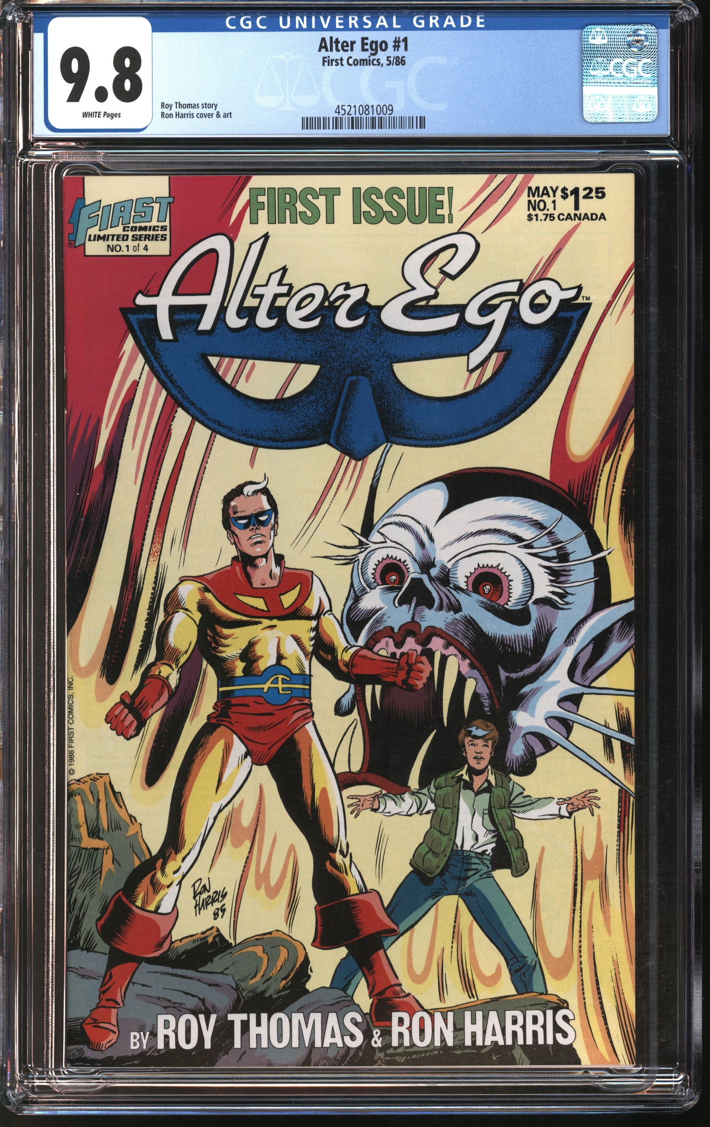 First Comics Alter Ego #1 5/86 CGC 9.8 White Pages