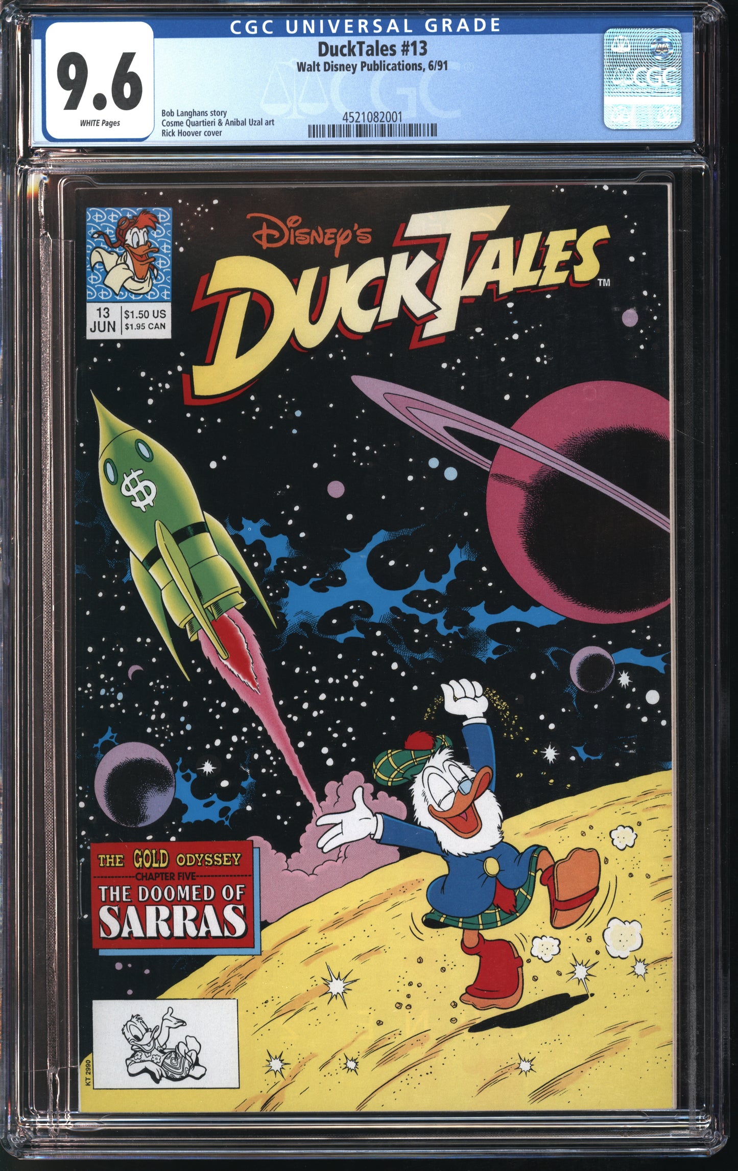 Walt Disney Publications Ducktales #13 6/91 CGC 9.6 White Pages