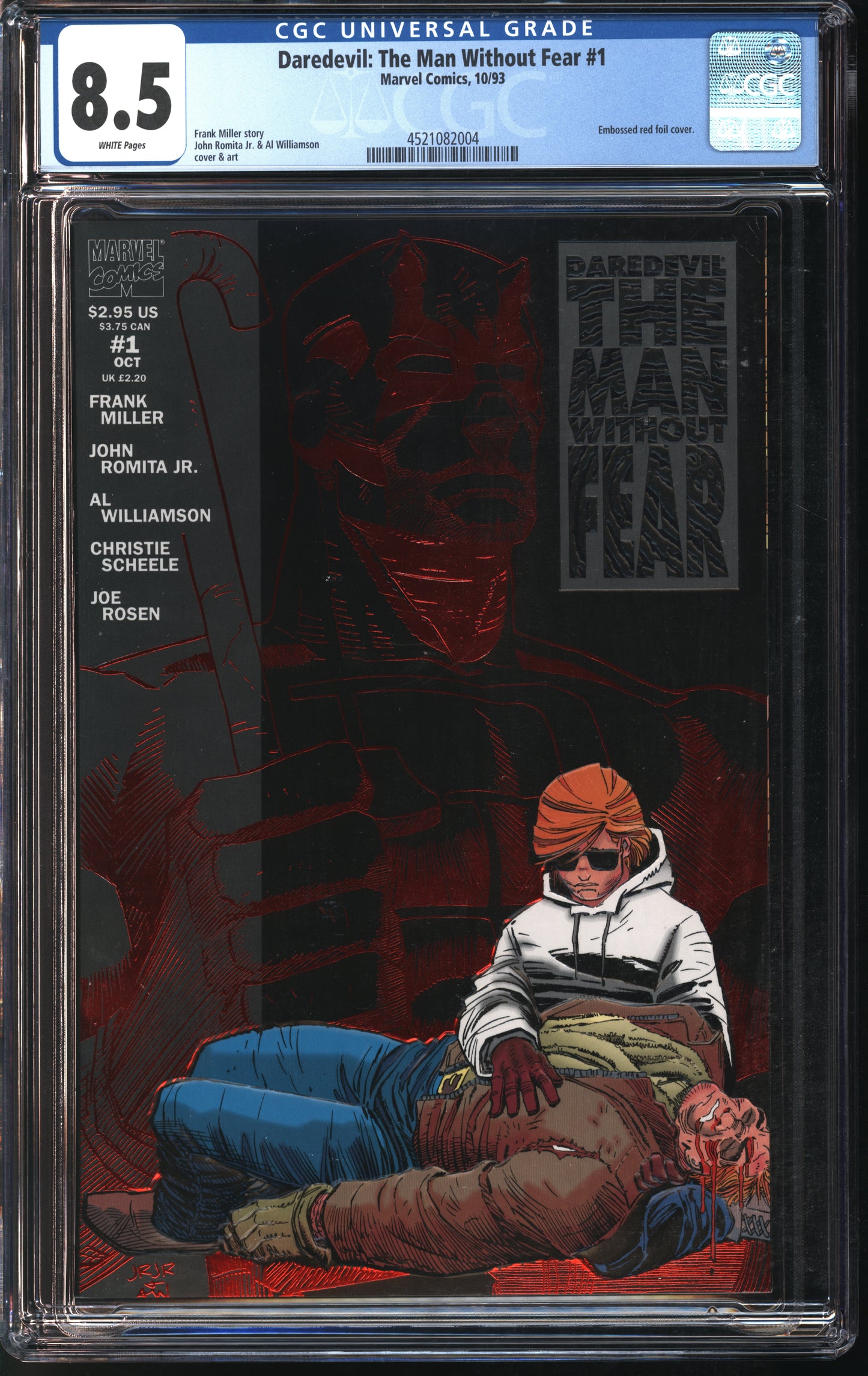 Daredevil: The Man without Fear #1 10/93 CGC 8.5 White Pages