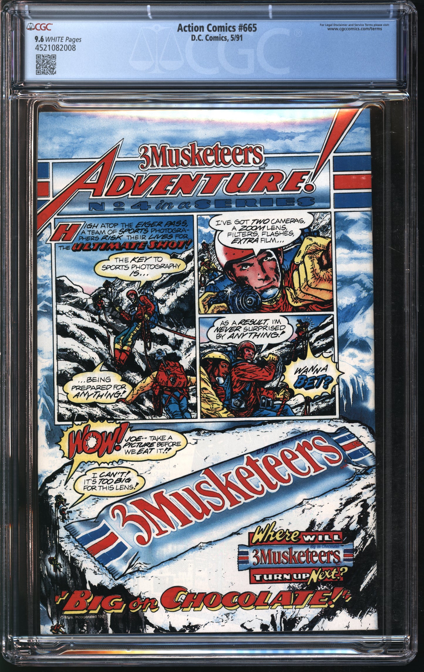 D.C. Comics Action Comics #665 5/91 CGC 9.6 White Pages