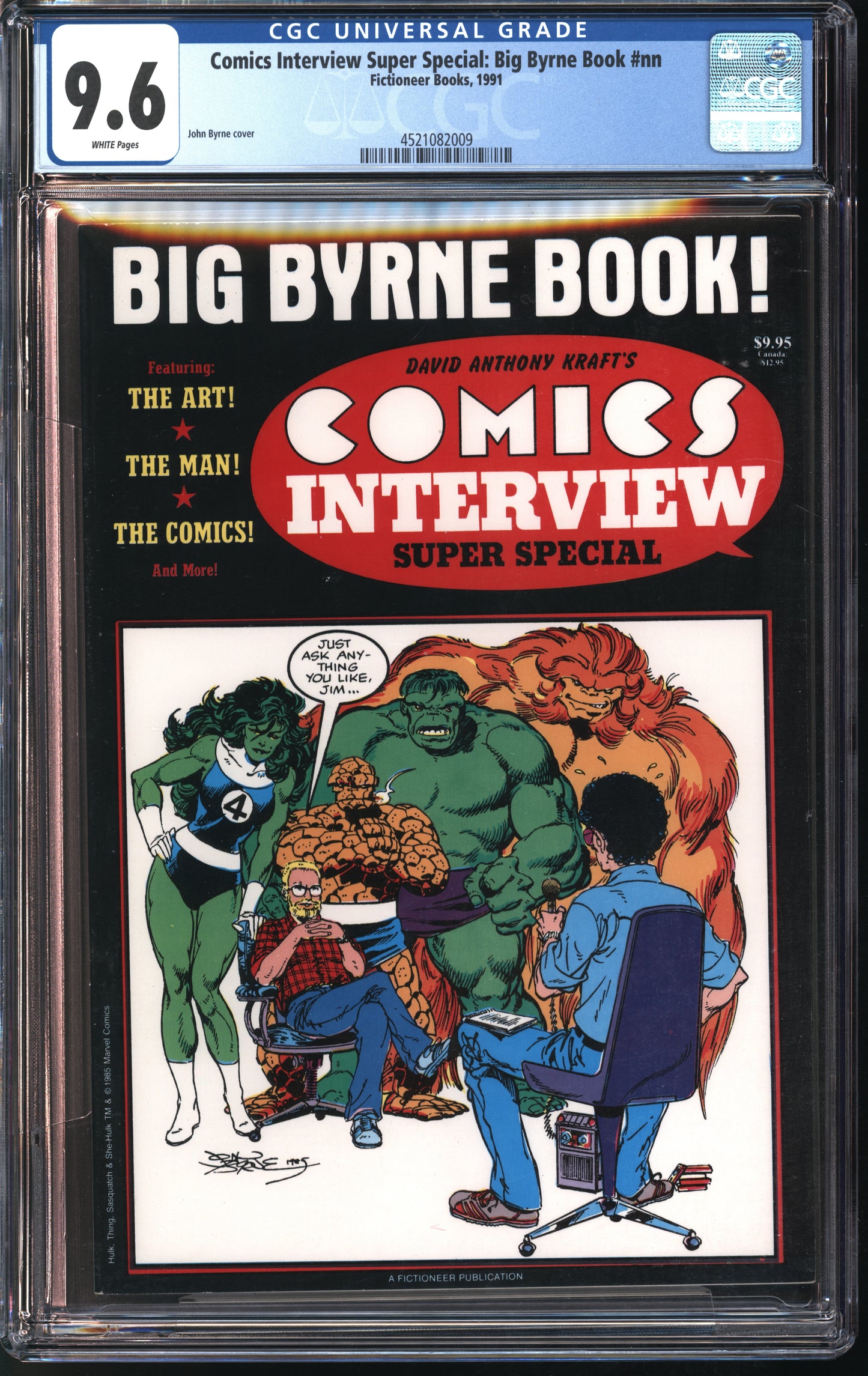 Fictioneer Books Comics Interview Super Special: Big Byrne Book #nn 1991 CGC 9.6 White Pages
