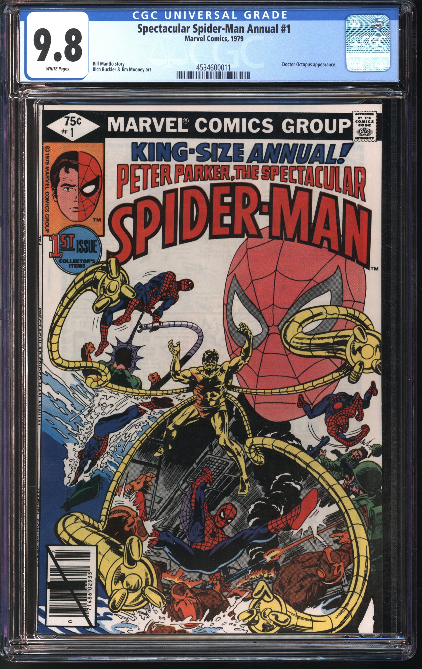 Marvel Comics Spectacular Spider-Man Annual #1 CGC 9.8 White Pages