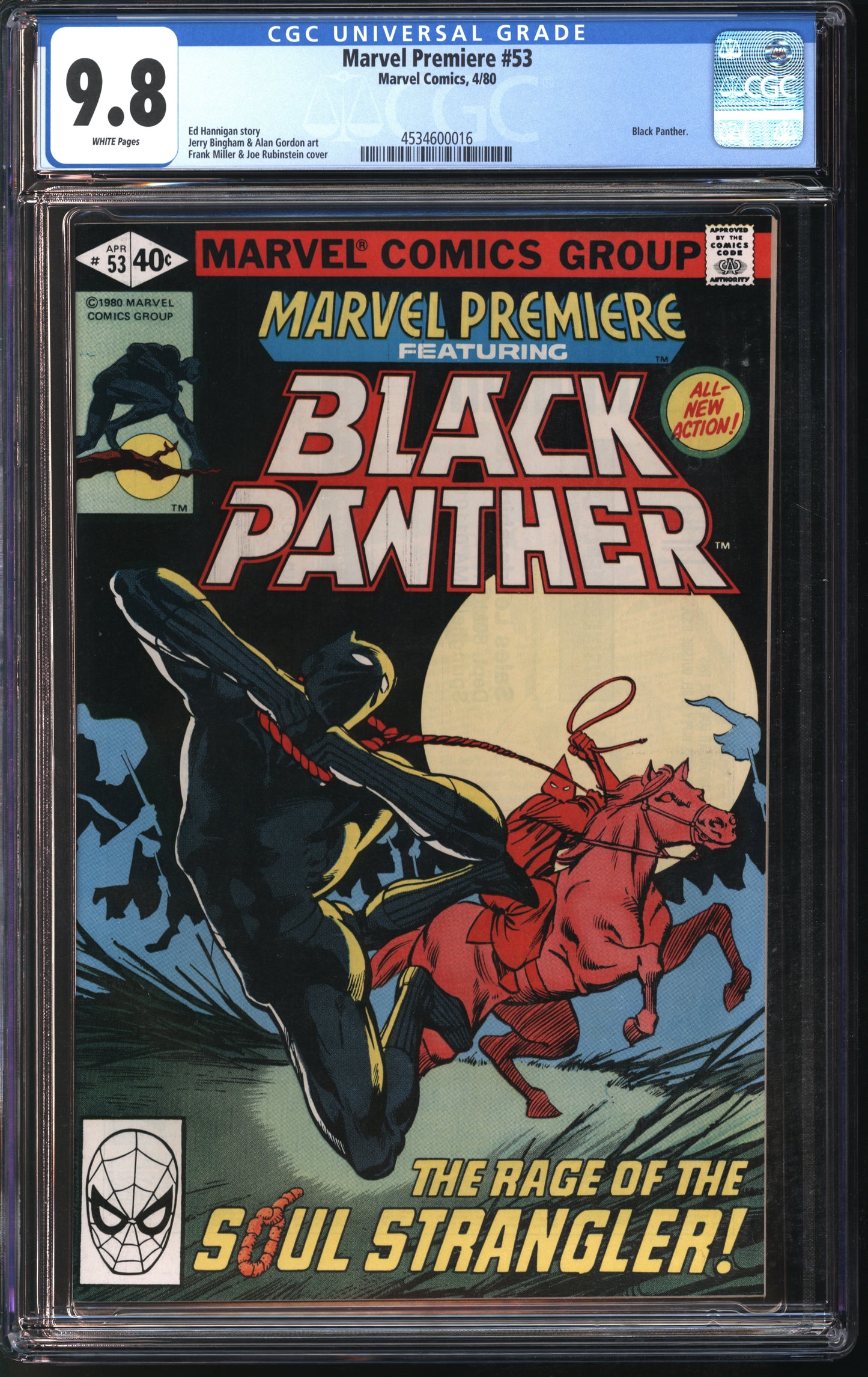 Marvel Comics Marvel Premiere #53 4/80 CGC 9.8 White Pages
