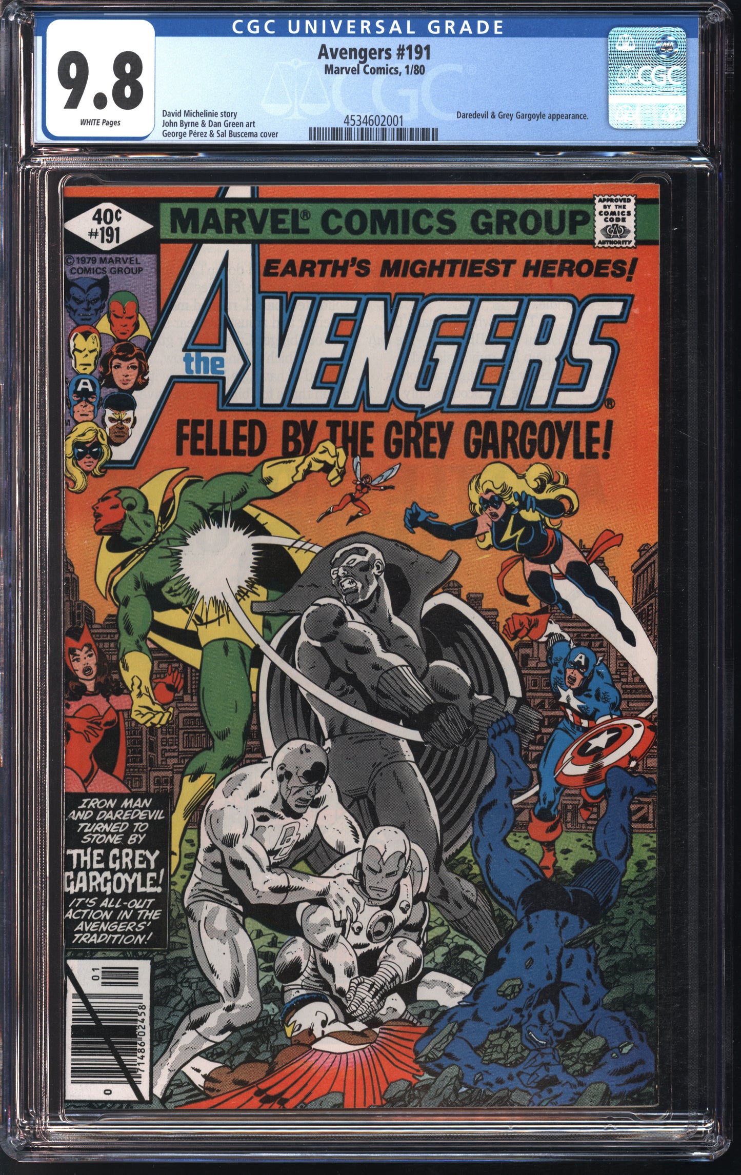 Marvel Comics Avengers #191 1/80 FANTAST CGC 9.8 White Pages