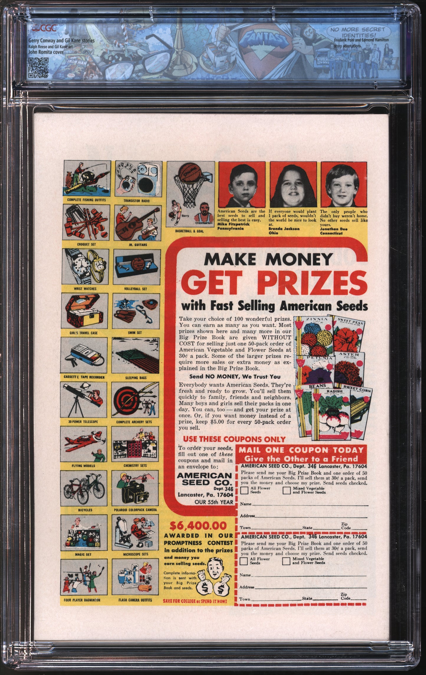 Marvel Comics World's Unknown #1 5/73 FANTAST CGC 9.6 White Pages