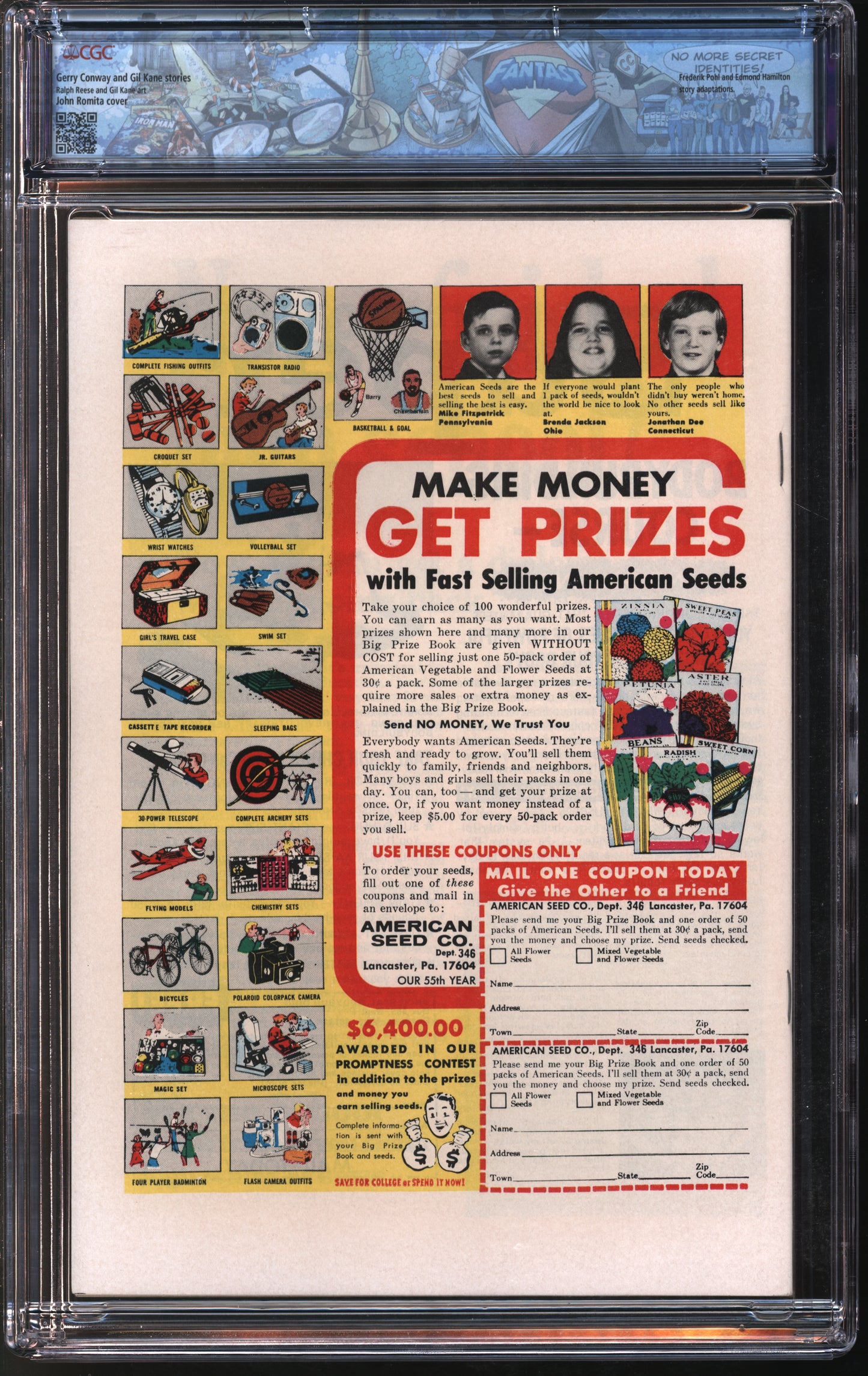 Marvel Comics World's Unknown #1 5/73 FANTAST CGC 9.6 White Pages