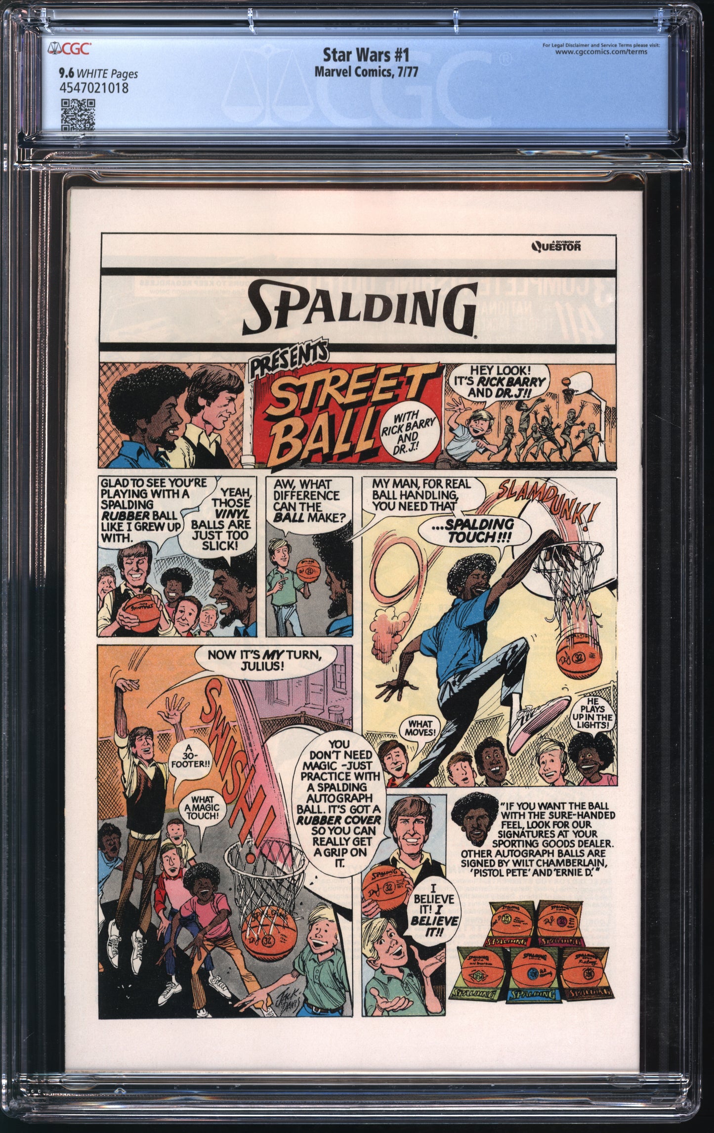 Marvel Star Wars #1 7/77 CGC 9.6 White Pages