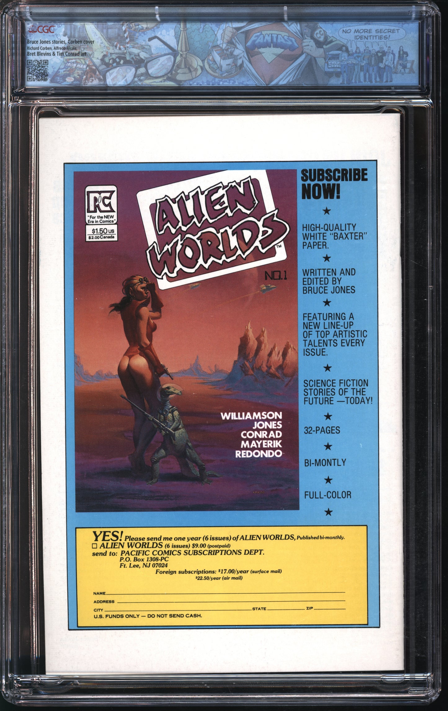 Pacific Comics Twisted Tales #1 11/82 FANTAST CGC 9.8 White Pages
