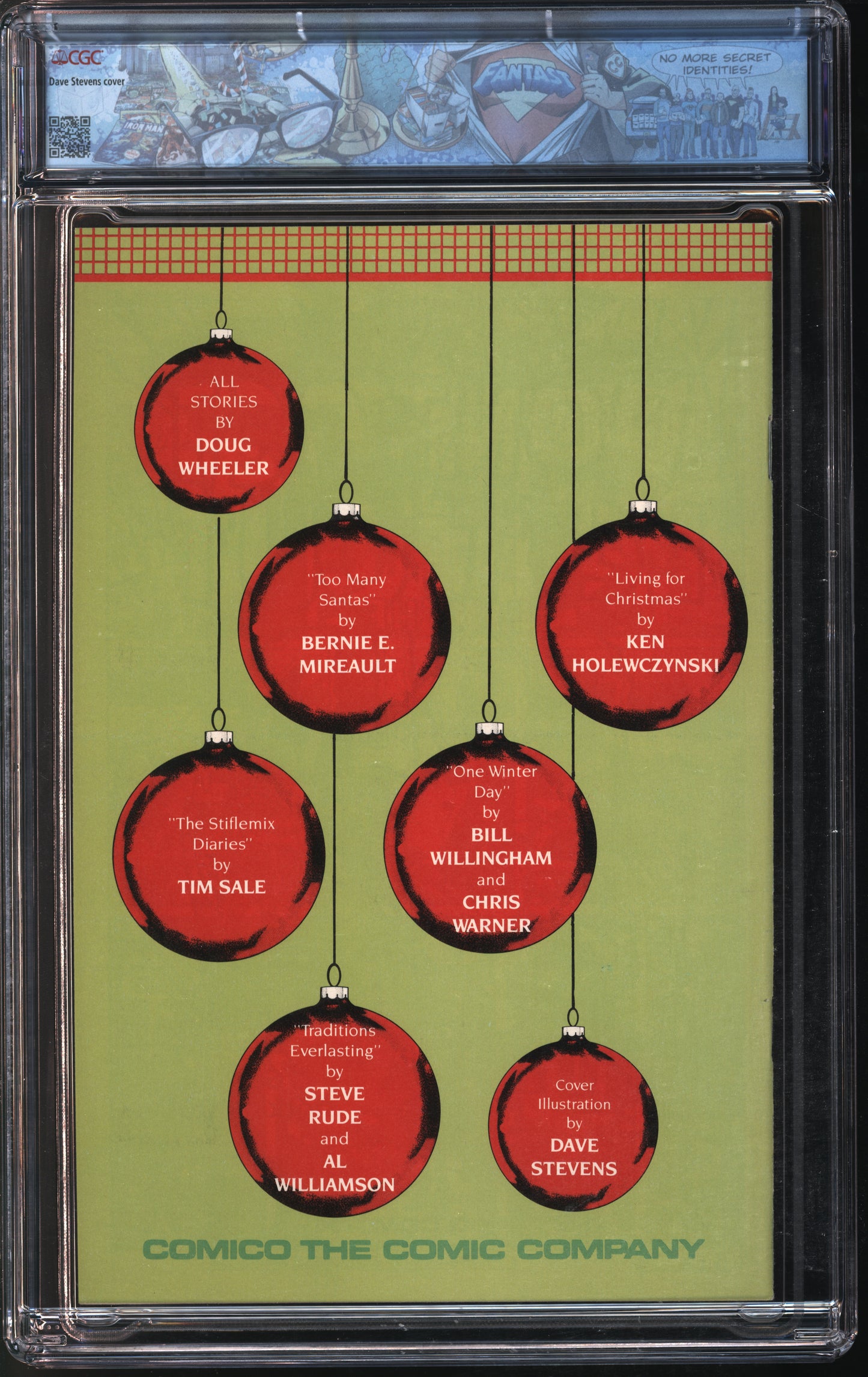 Comico Christmas Special #1 12/88 FANTAST CGC 9.8 White Pages