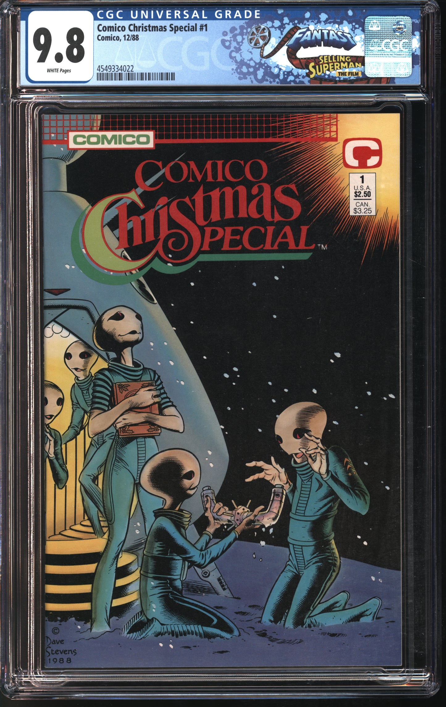 Comico Christmas Special #1 12/88 FANTAST CGC 9.8 White Pages