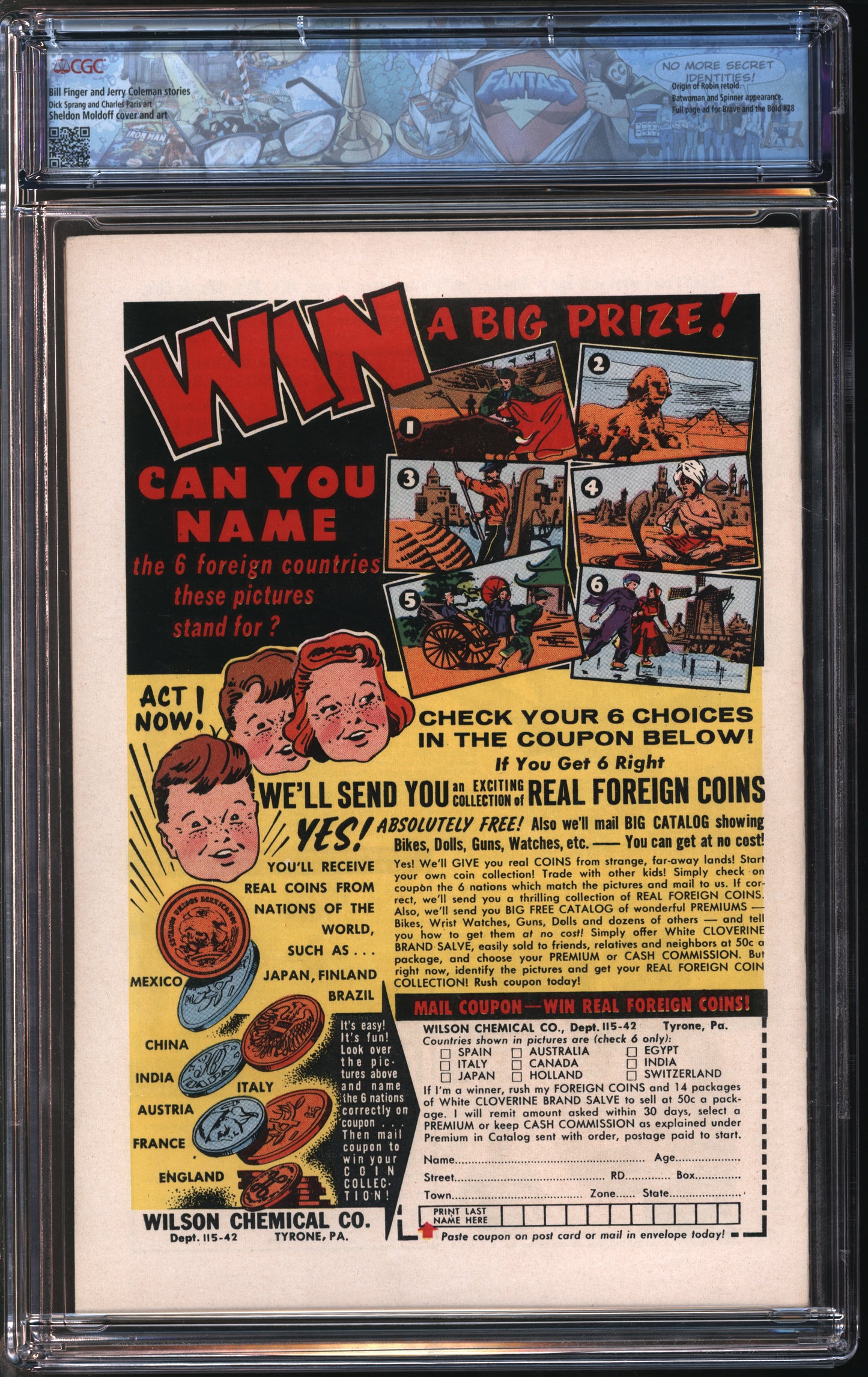 D.C. Comics Batman #129 2/60 CGC 8.0 Off-White to White Pages