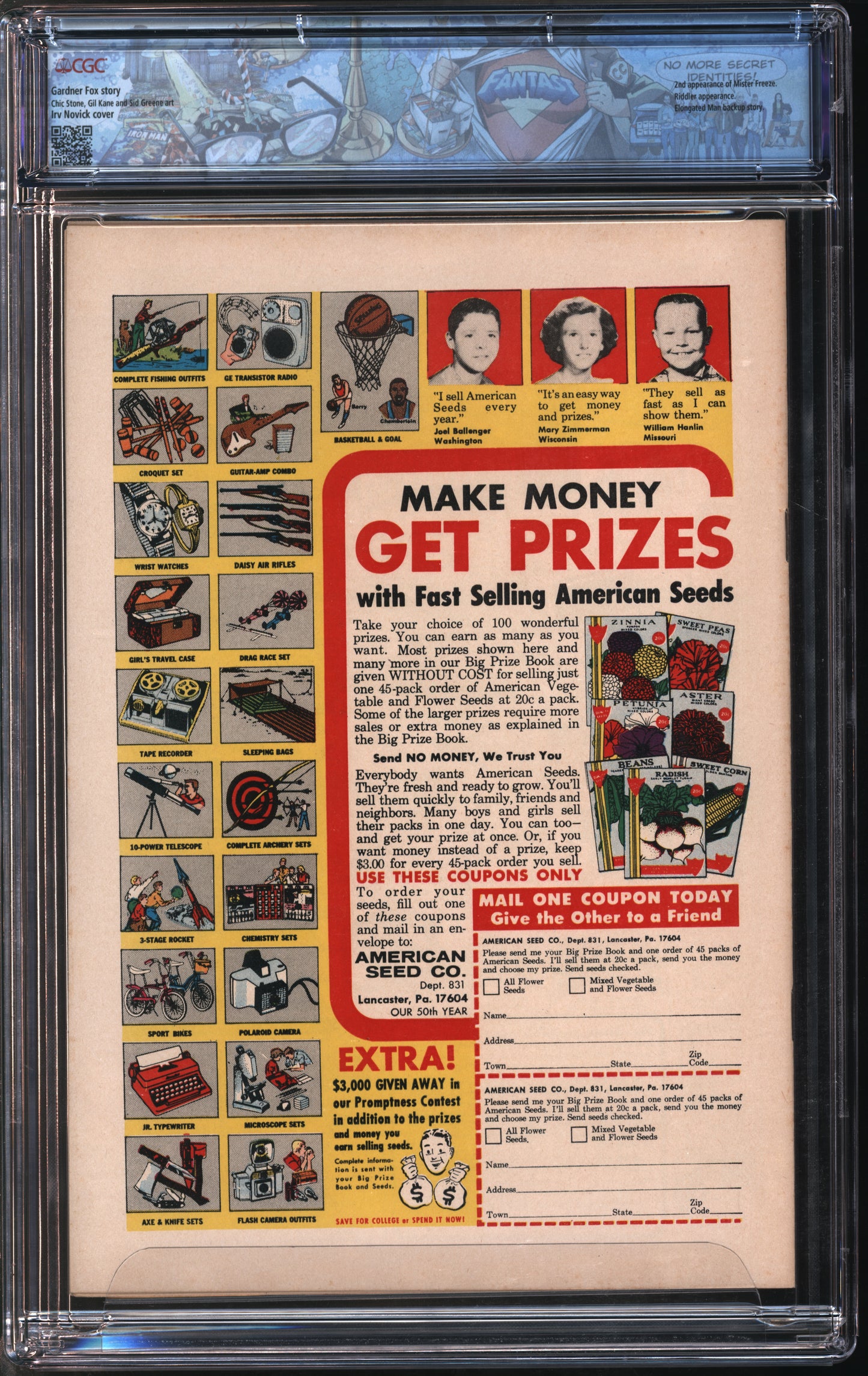 D.C. Comics Detective Comics #373 3/68 CGC 9.0 Off-White to White Pages