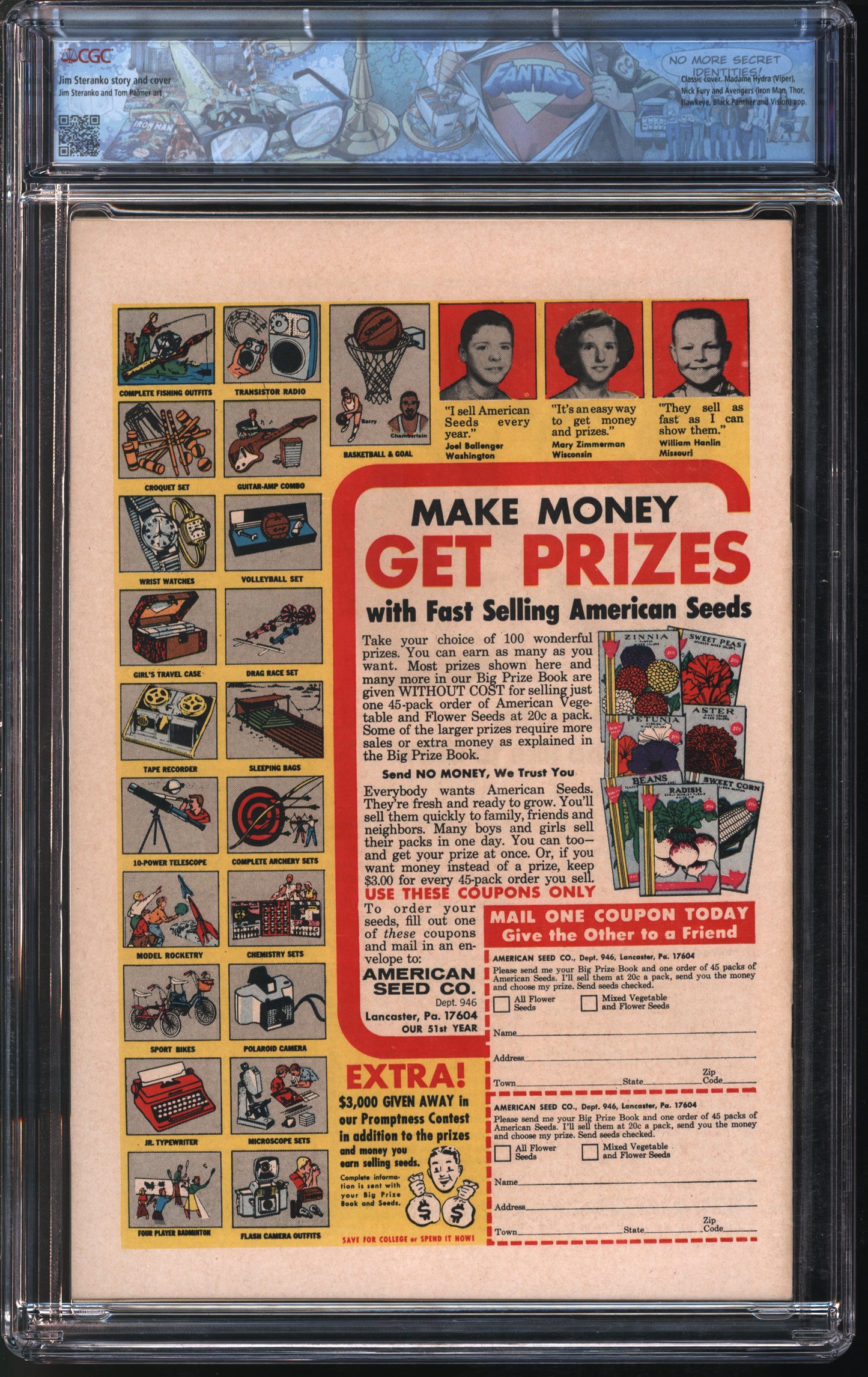 Marvel Comics Captain America #113 5/69 FANTAST CGC 8.0 White Pages