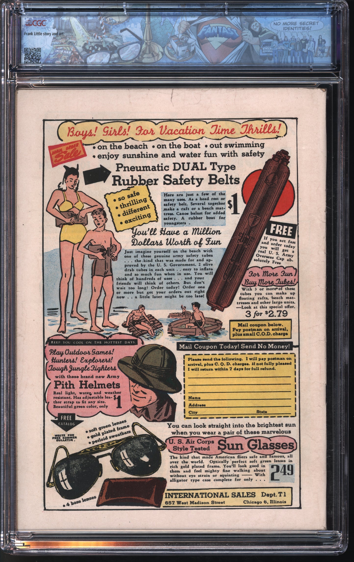 Leader Enterprises Slick Chick Comics #3 1947 FANTAST CGC 6.5 White Pages