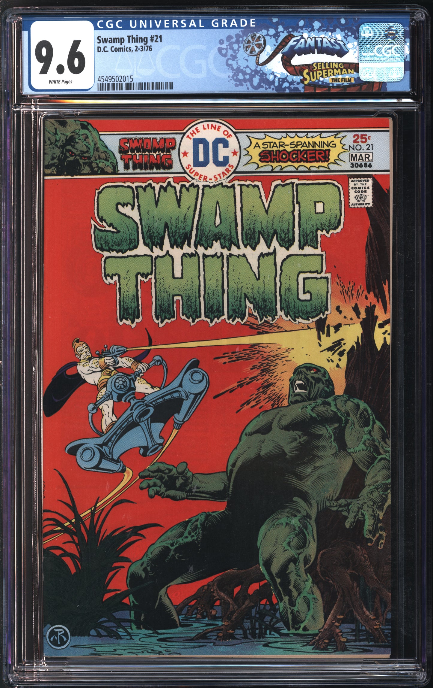 D.C. Comics Swamp Thing #21 2-3/76 FANTAST CGC 9.6 White Pages
