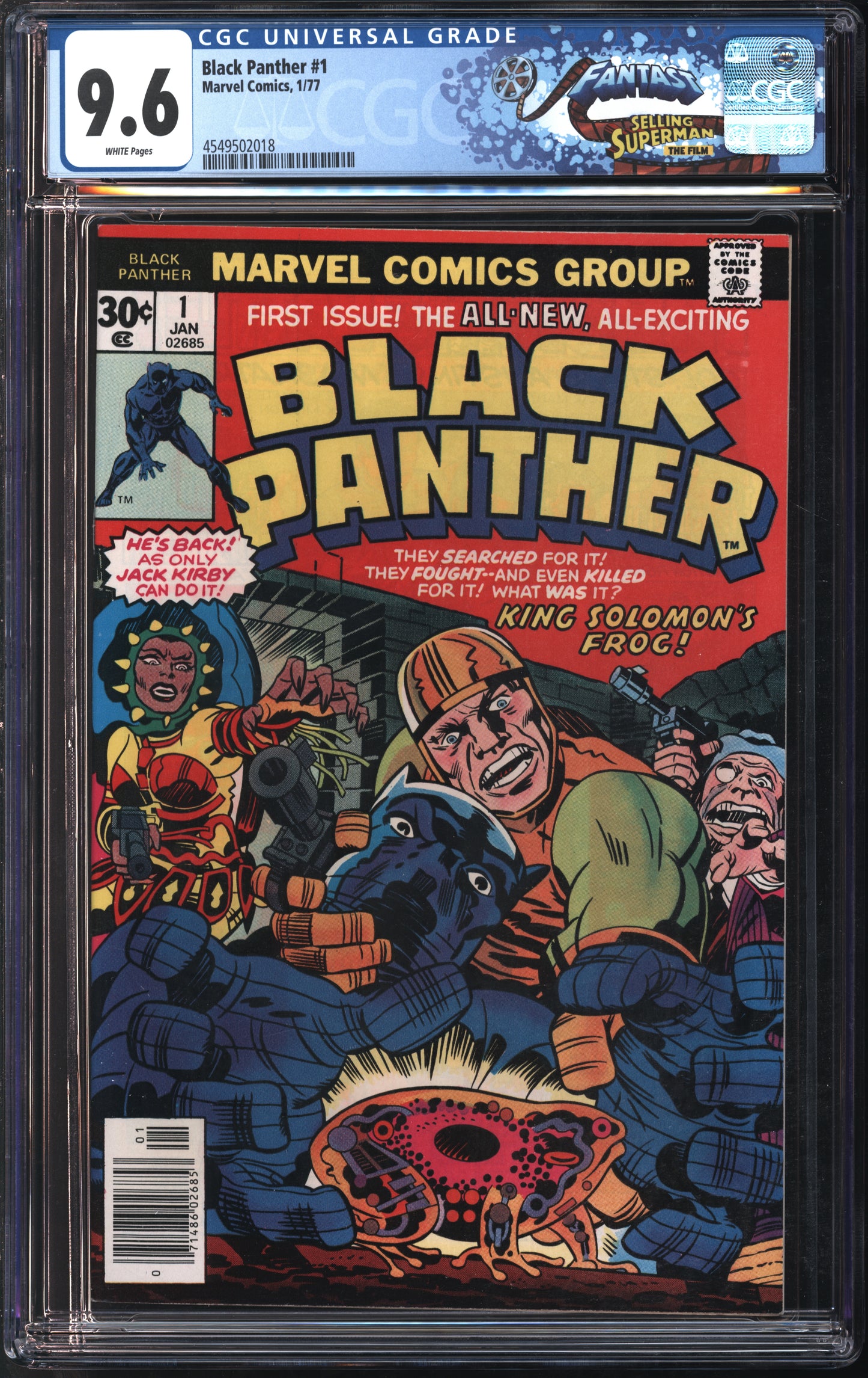 Marvel Comics Black Panther #1 1/77 FANTAST CGC 9.6 White Pages