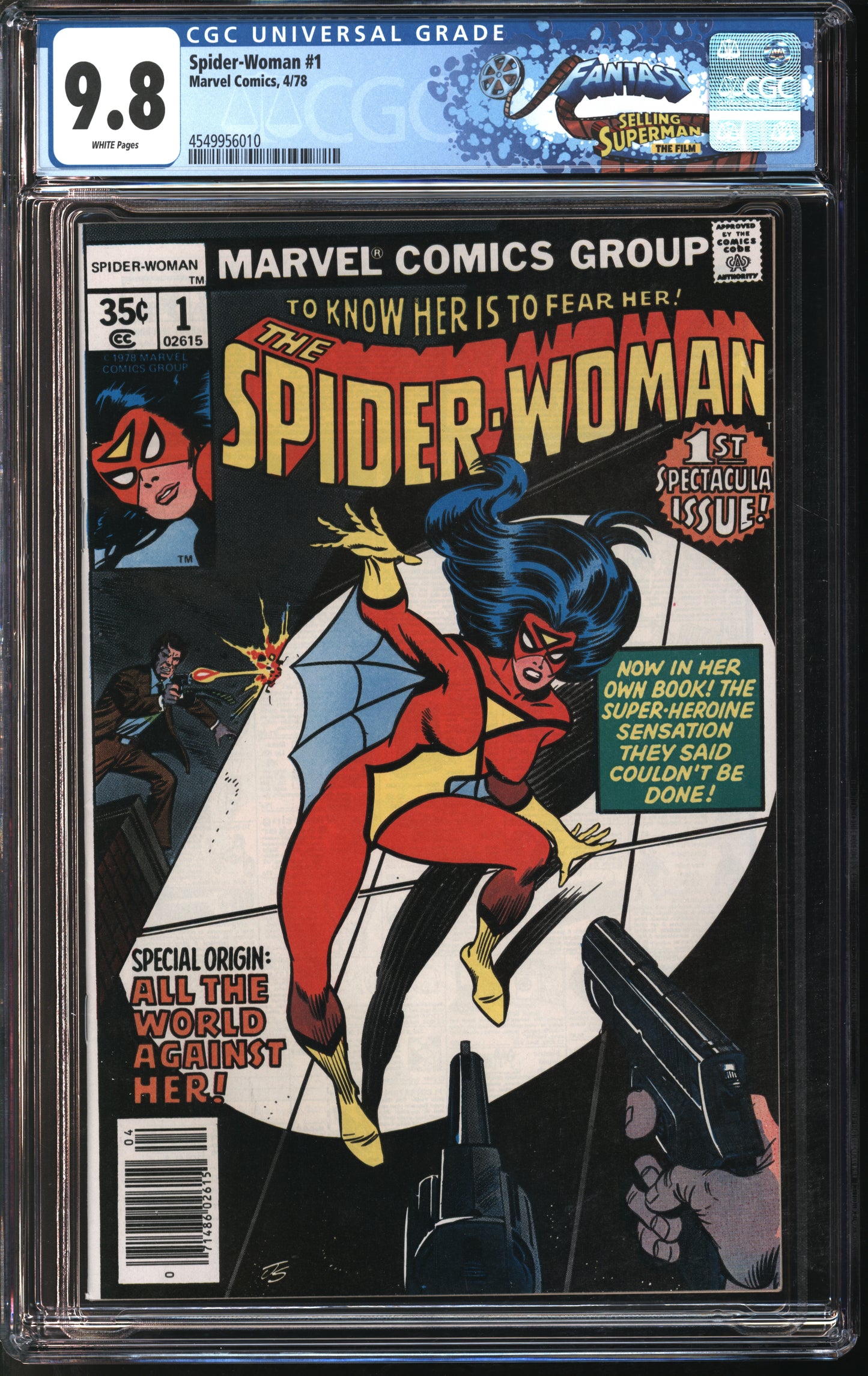 Marvel Comics Spider-Woman #1 FANTAST CGC 9.8 White Pages