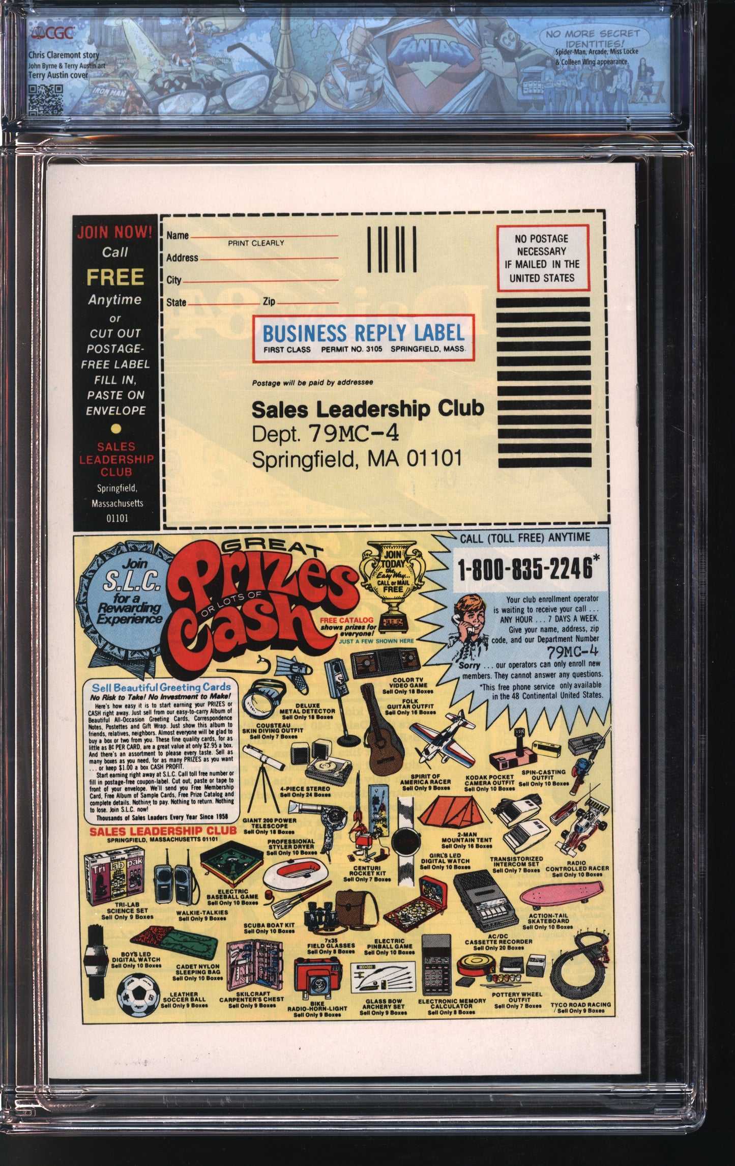 Marvel Comics X-men #123 7/79 FANTAST CGC 9.8 White Pages