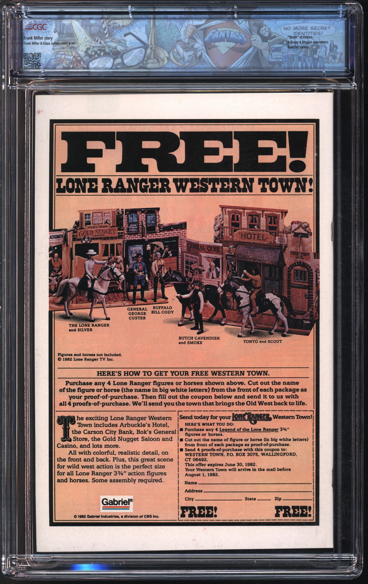 Marvel Comics Daredevil #181 4/82 FANTAST CGC 9.8 White Pages