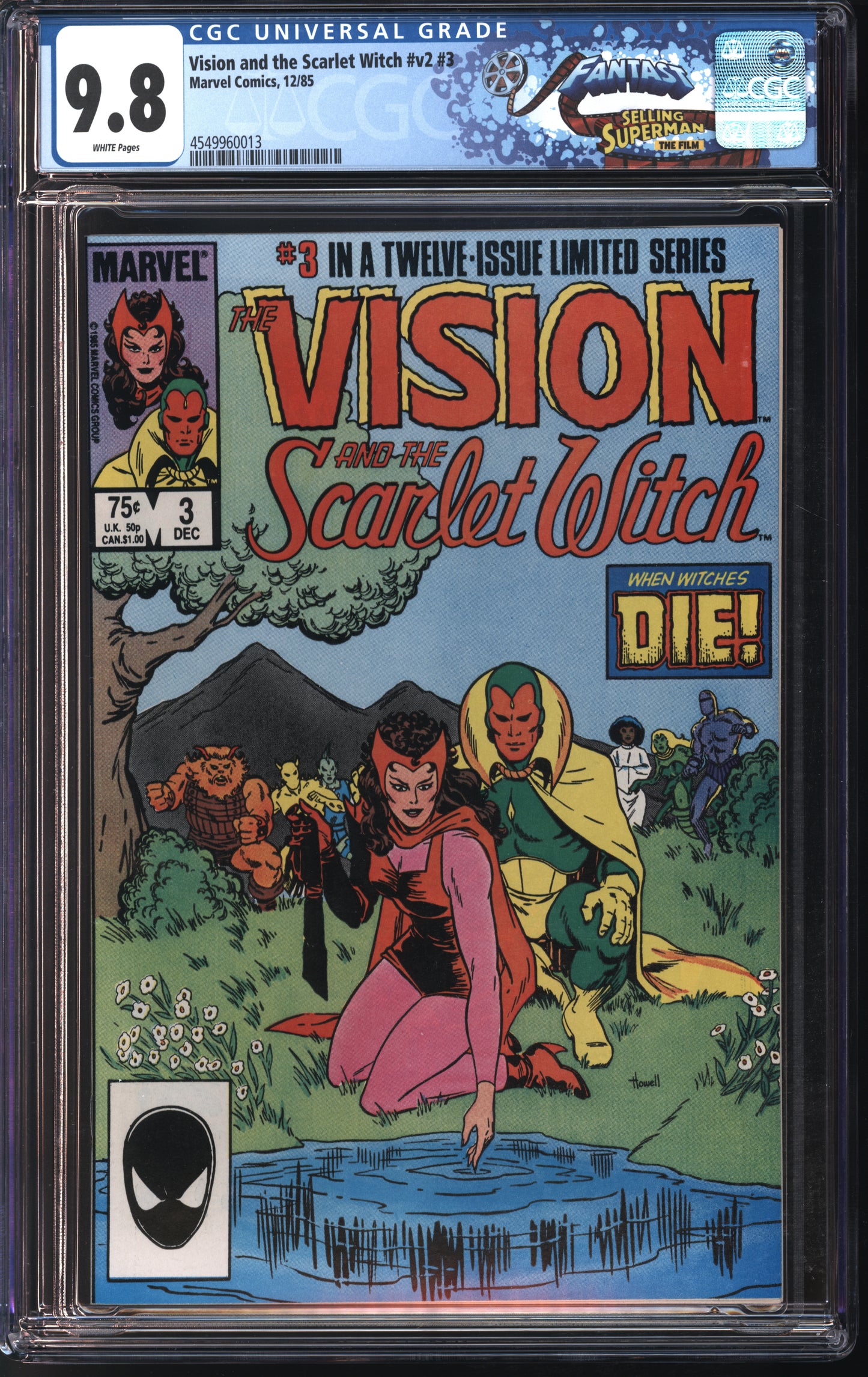 Marvel Comics Vision and the Scarlet Witch #v2 #3 12/85 FANTAST CGC 9.8 White Pages