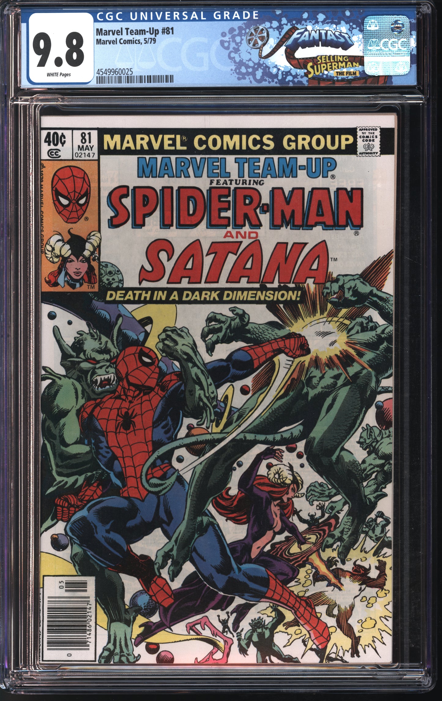 Marvel Comics Marvel Team-Up #81 5/79 FANTAST CGC 9.8 White Pages
