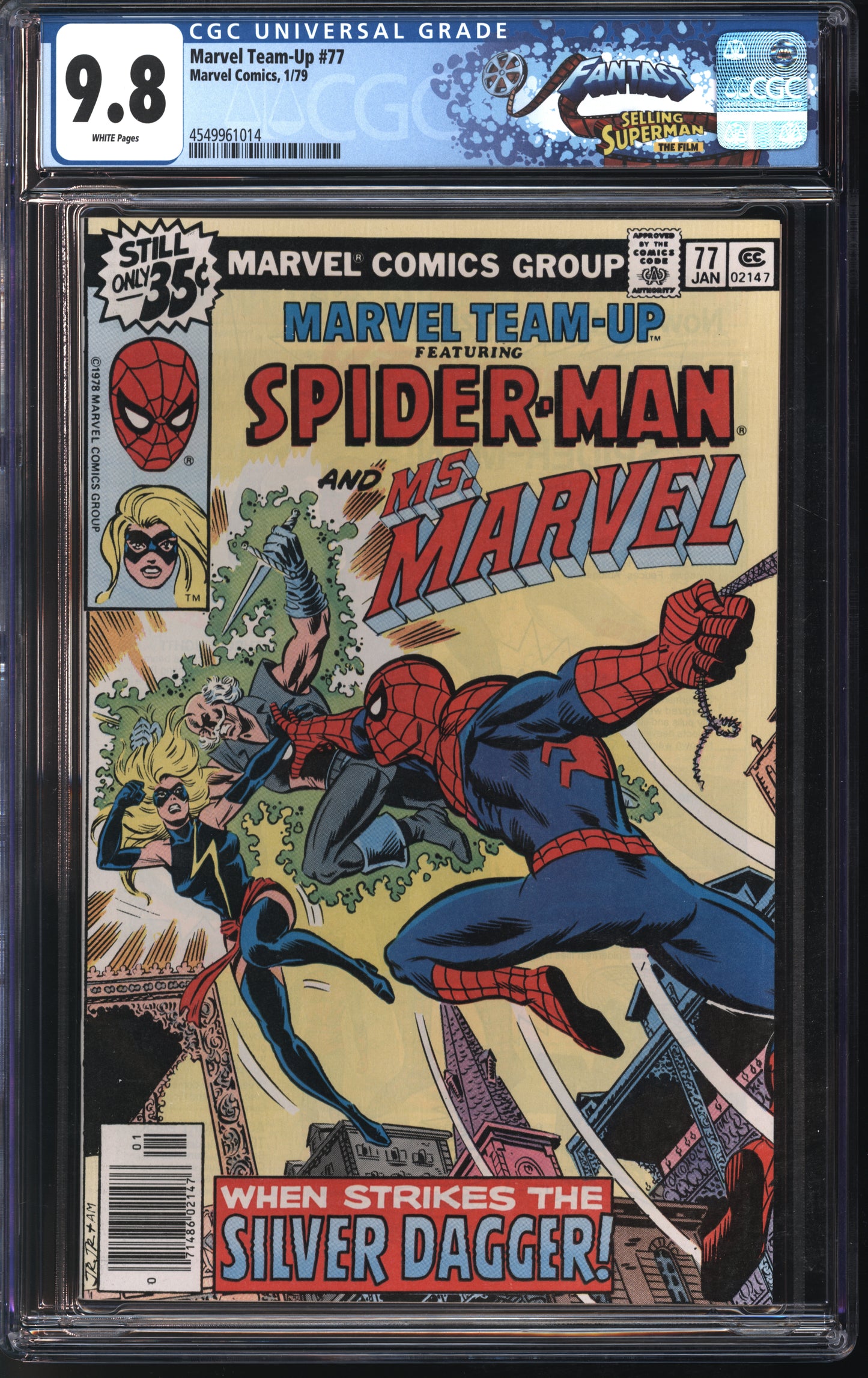 Marvel Team-Up #77 12/78 FANTAST CGC 9.8 White Pages