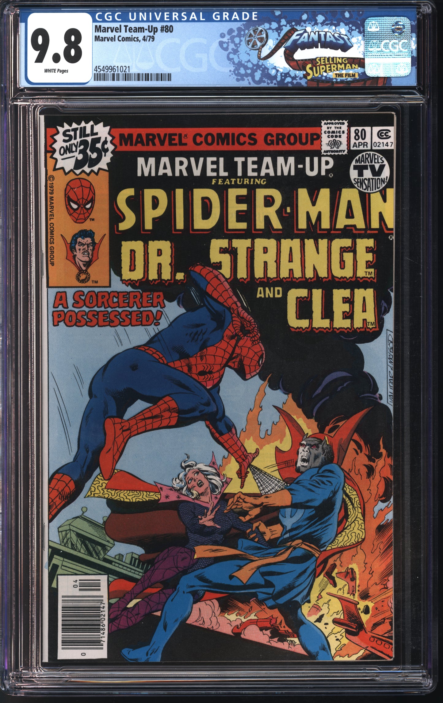 Marvel Team-Up #80 4/79 FANTAST CGC 9.8 White Pages