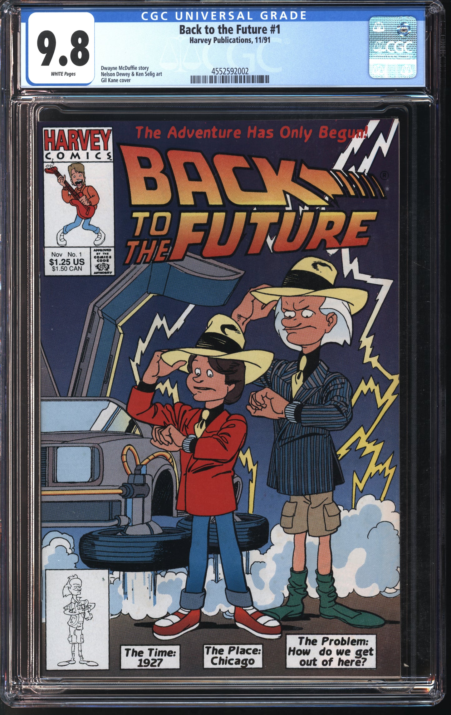 Harvey Pub. Back to the Future #1 11/91 CGC 9.8 White Pages