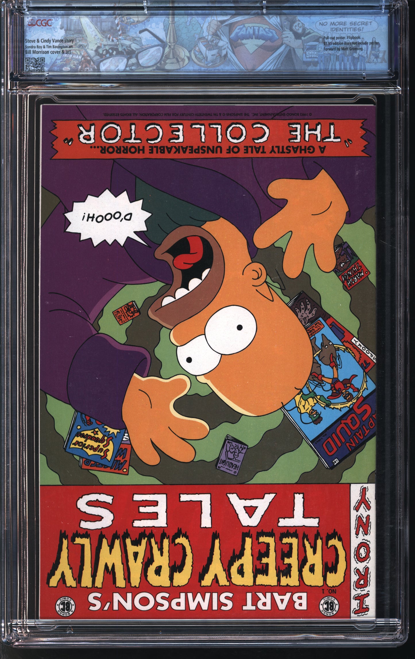 Bongo Comics Simpsons #1 1993 FANTAST CGC 9.8 White Pages