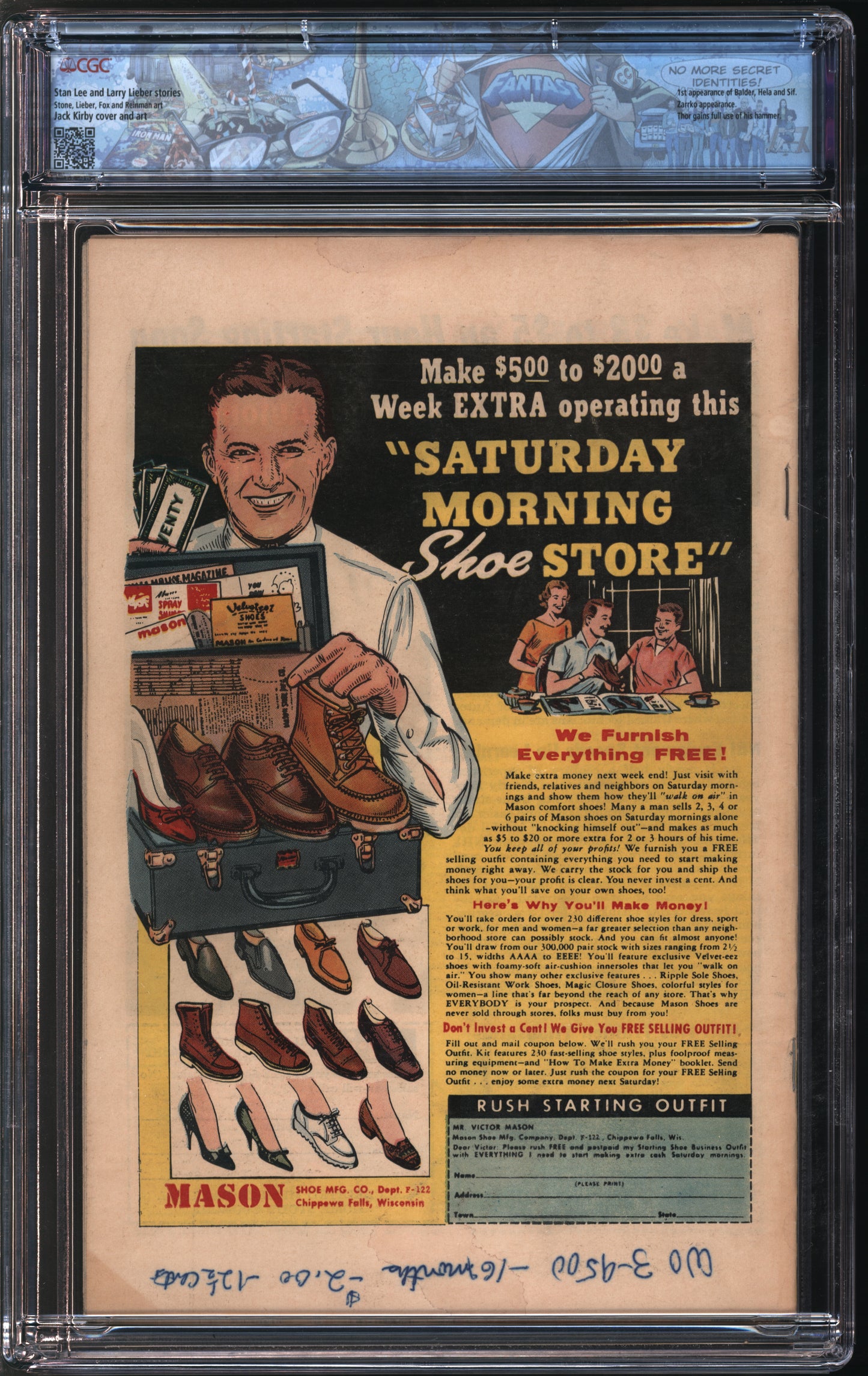 Marvel Comics Journey into Mystery #102 3/64 FANTAST CGC 5.0 Off-White to White Pages