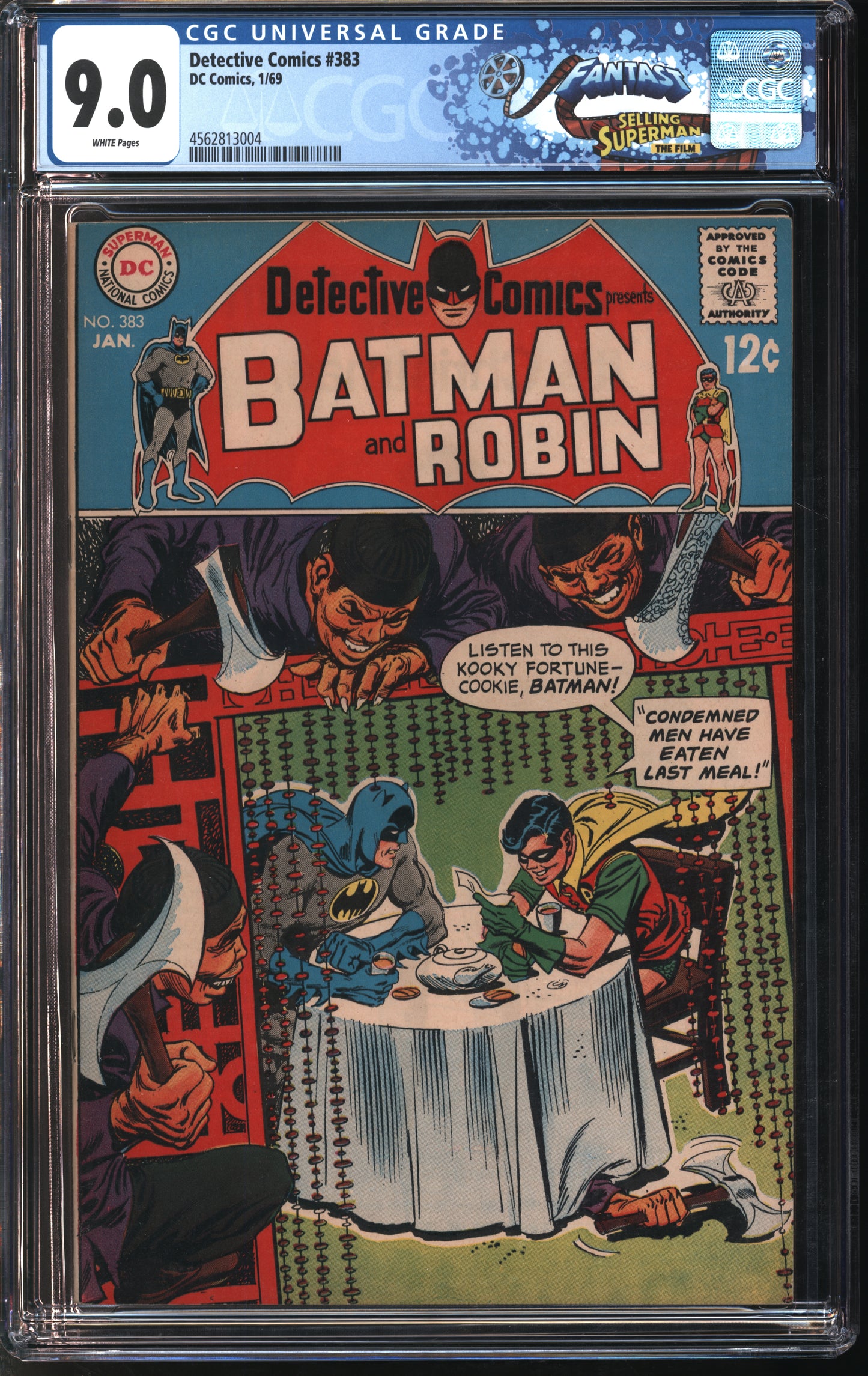 D.C. Comics Detective Comics #383 1/69 FANTAST CGC 9.0 White Pages