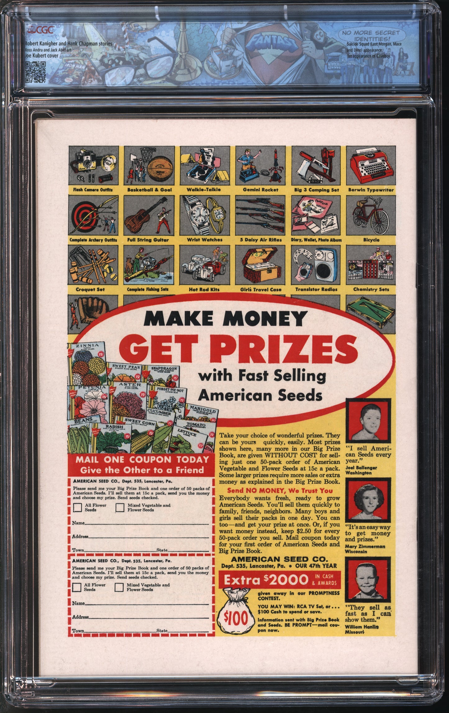 D.C. Comics Star Spangled War Stories #120 4-5/65 FANTAST CGC 9.2 White Pages