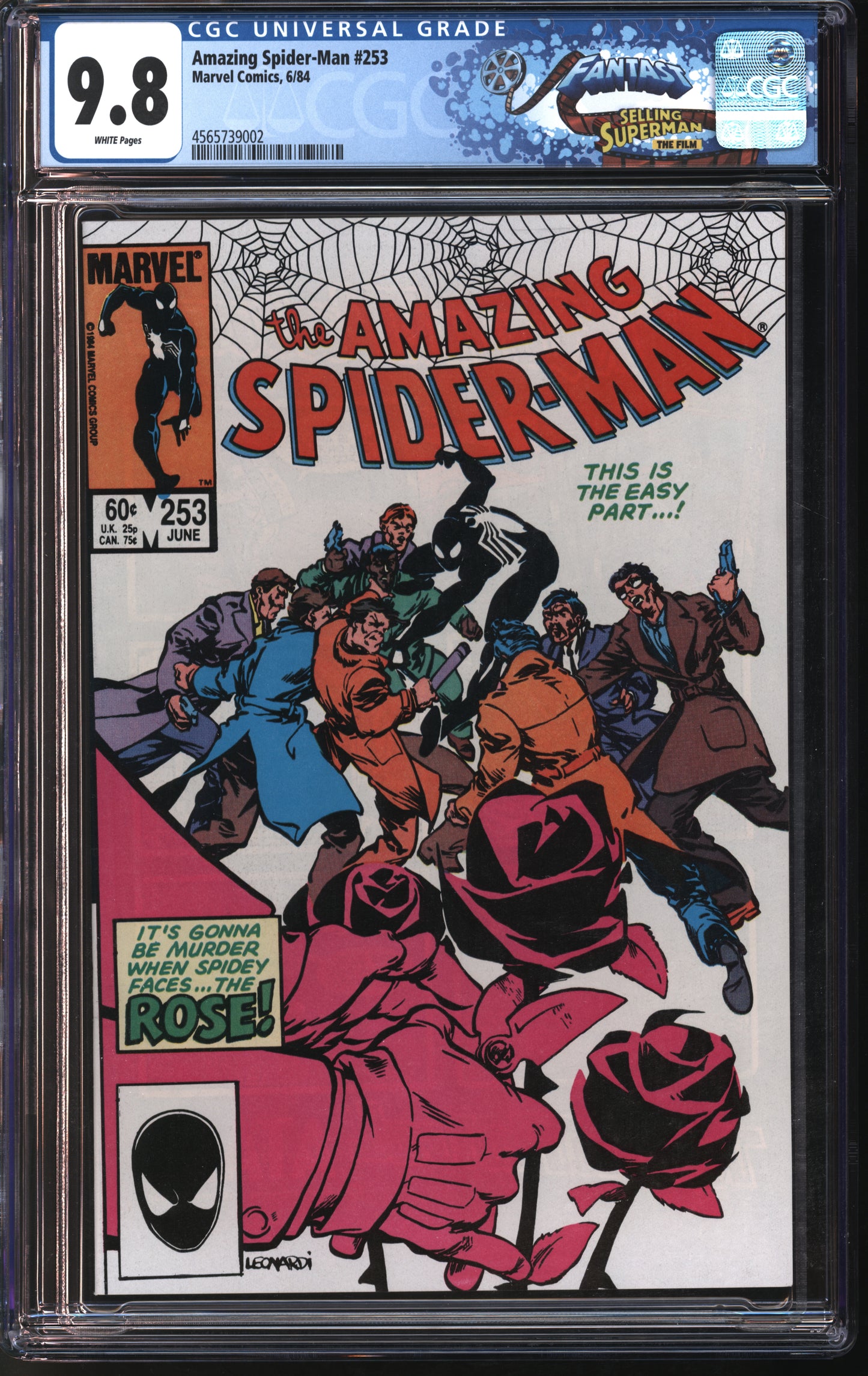 Marvel Comics Amazing Spider-Man #253 6/84 FANTAST CGC 9.8 White Pages