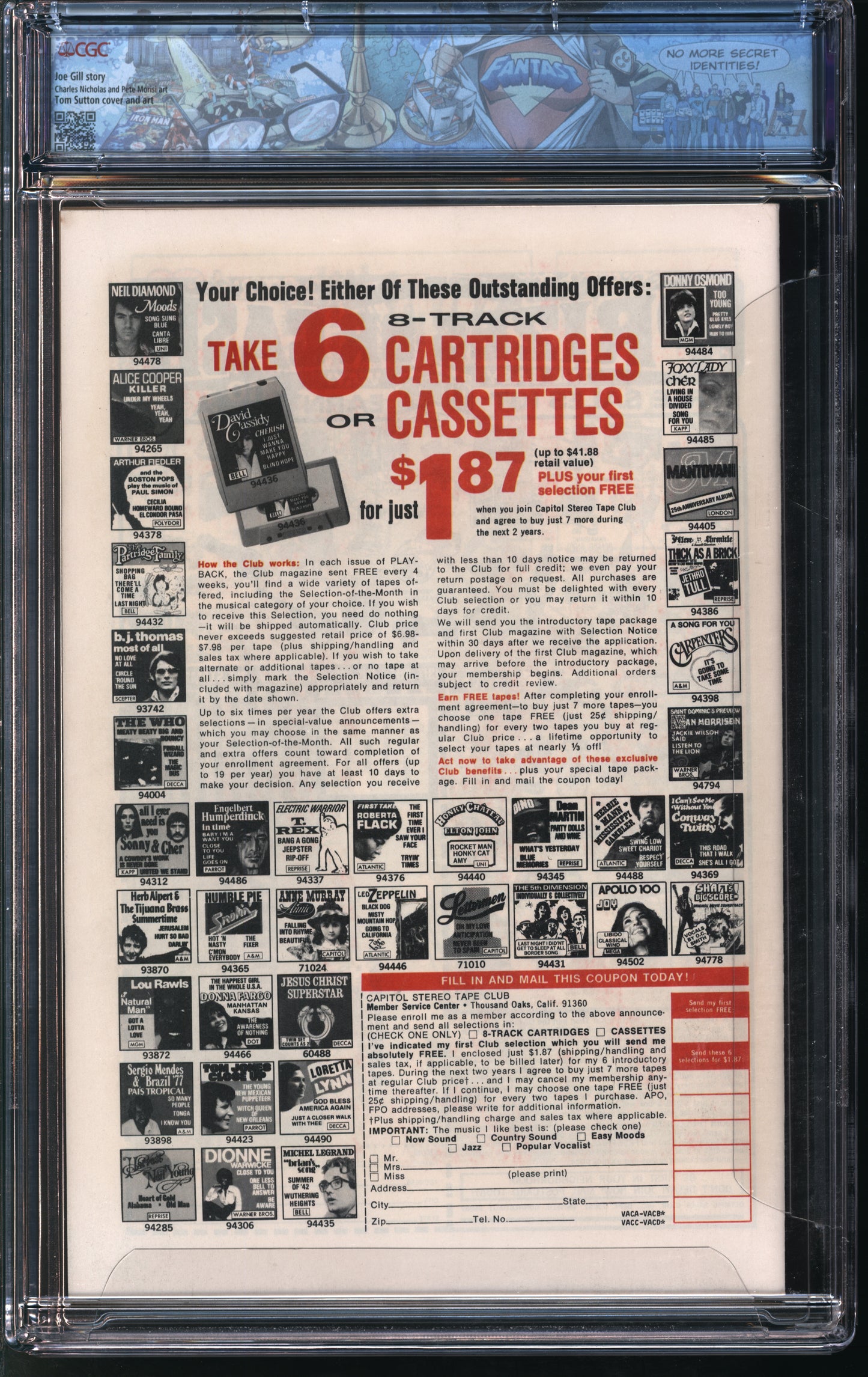 Charlton Comics Many Ghosts of Dr. Graves #39 6/73 FANTAST CGC 9.6 Off-White Pages