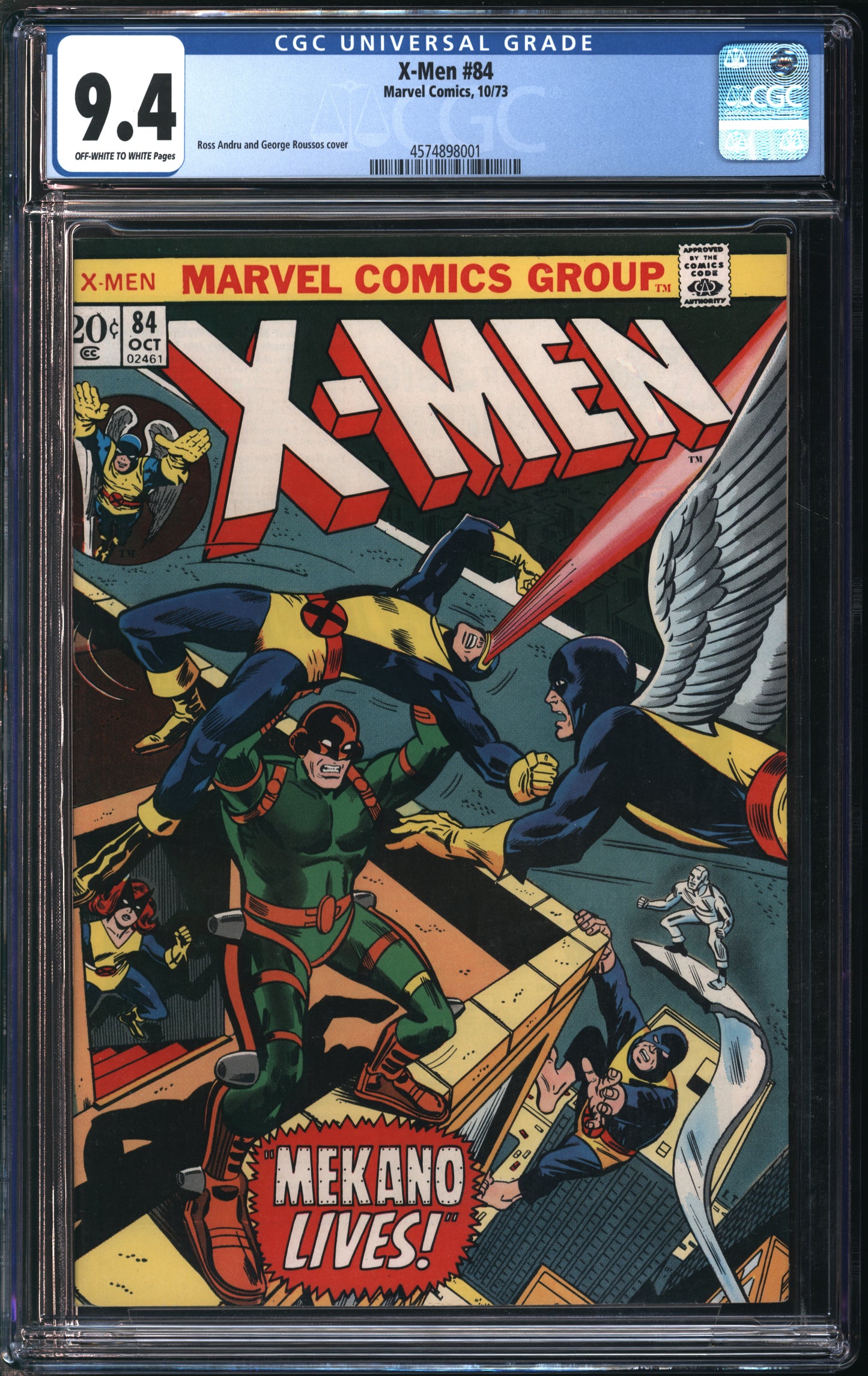 Marvel Comics X-Men #84 10/73 CGC 9.4 Off-White to White Pages