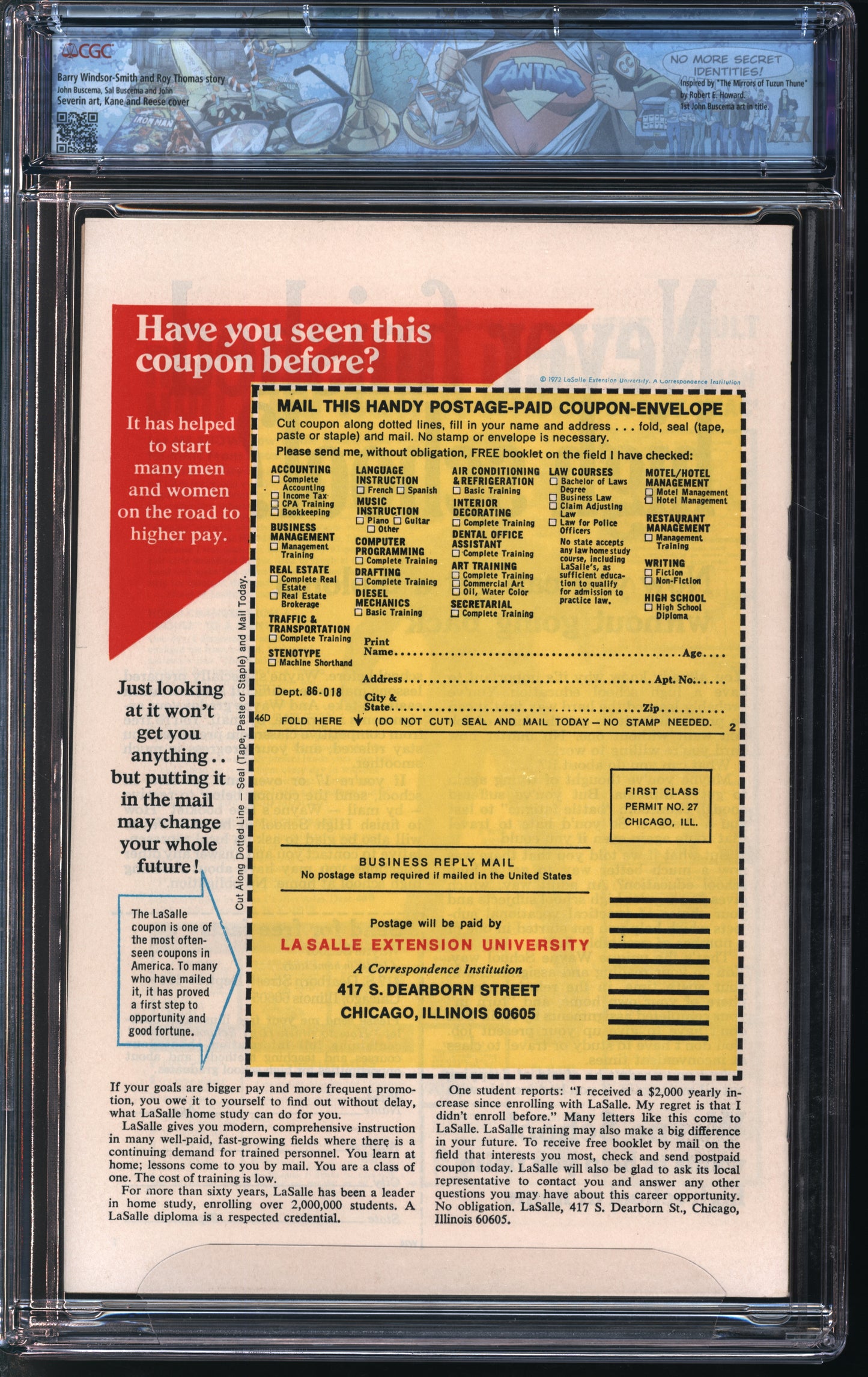 Marvel Comics Conan the Barbarian #25 4/73 FANTAST CGC 9.6 White Pages
