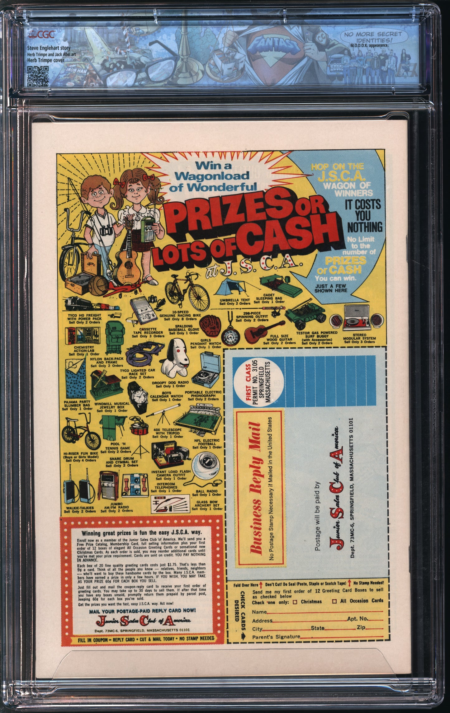 Marvel Comics Incredible Hulk #167 9/73 FANTAST CGC 9.6 Off-White to White Pages