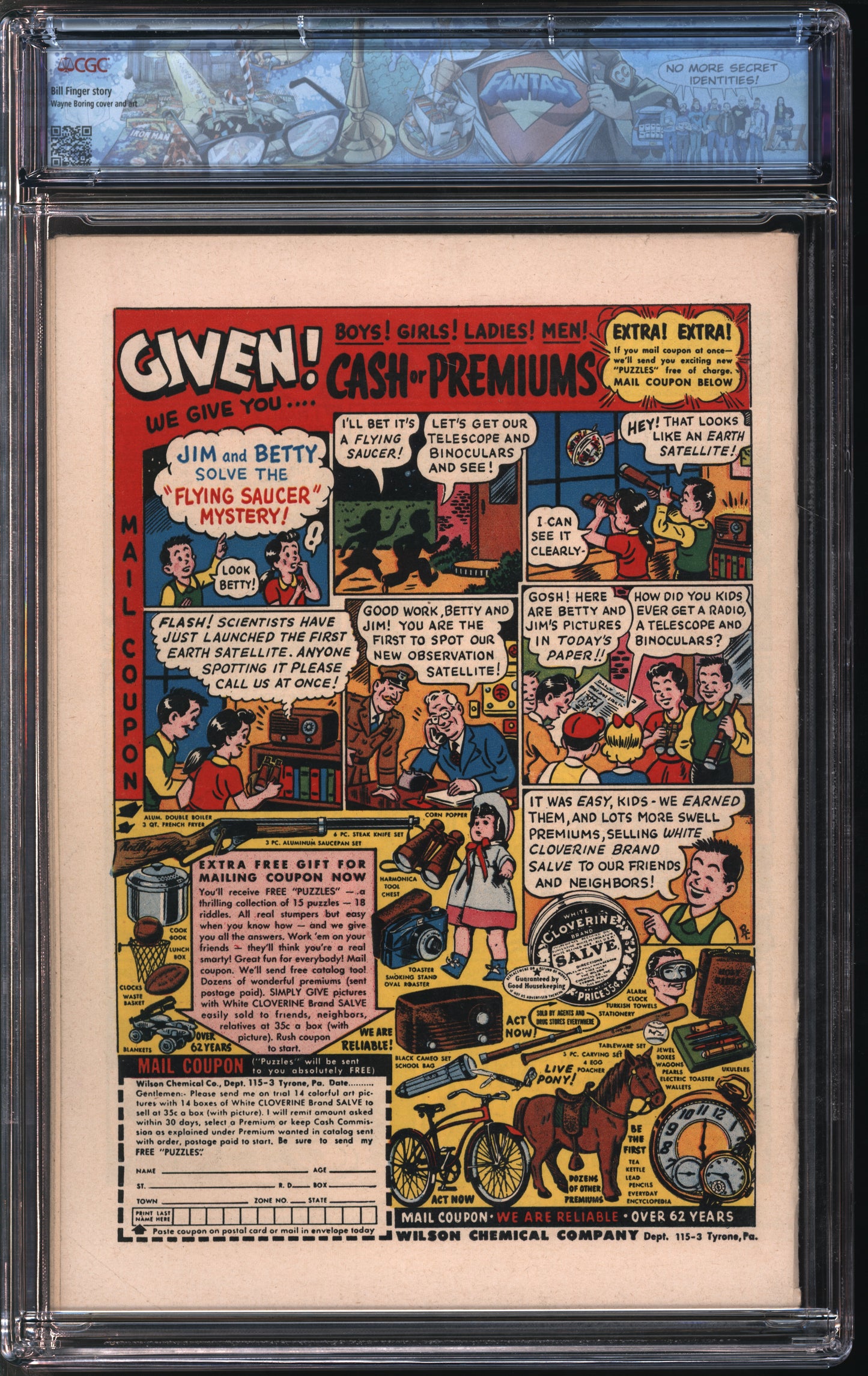 D.C. Comics Superman #113 5/57 FANTAST CGC 6.5 White Pages